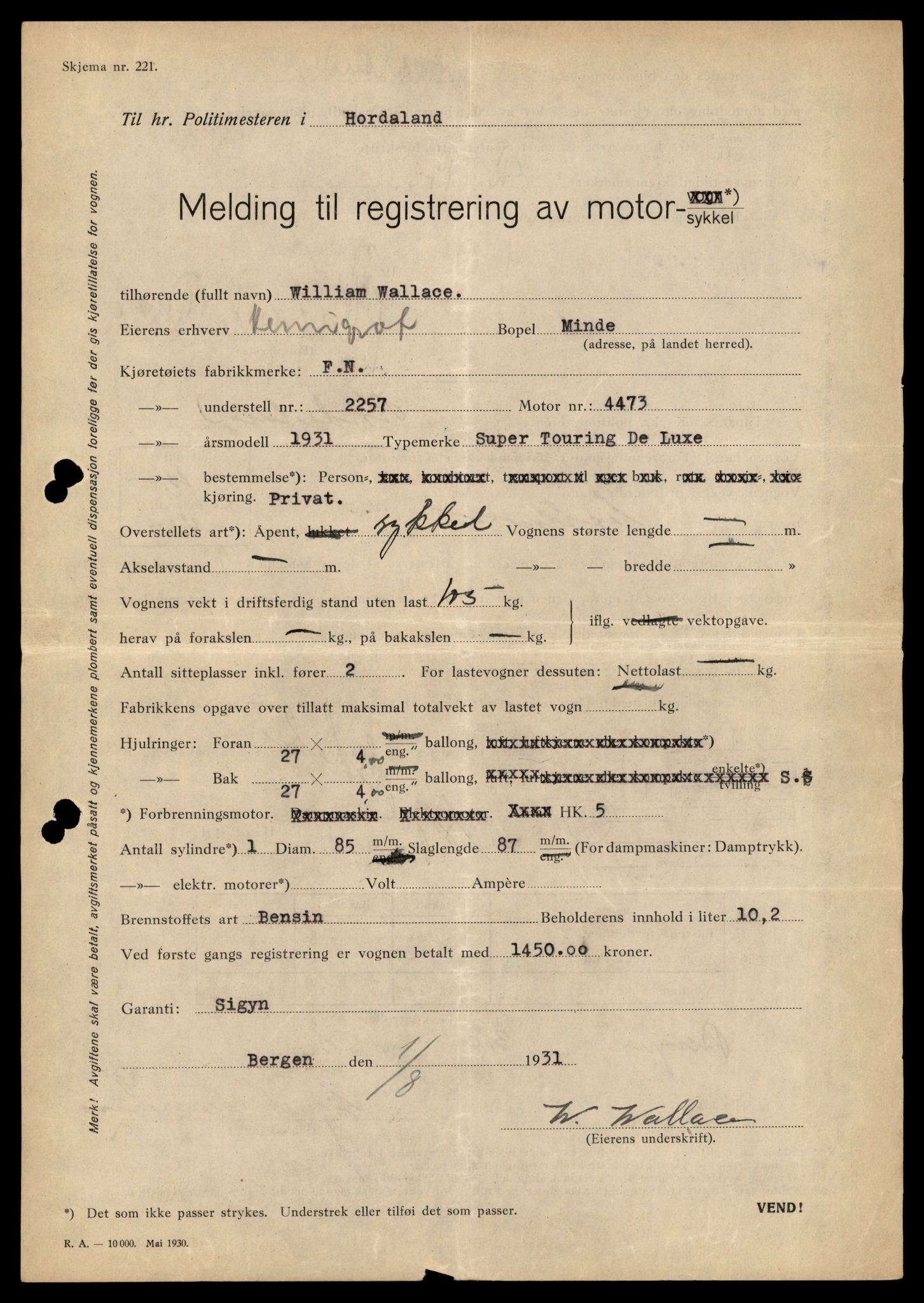 Møre og Romsdal vegkontor - Ålesund trafikkstasjon, SAT/A-4099/F/Fe/L0037: Registreringskort for kjøretøy T 13031 - T 13179, 1927-1998, p. 197