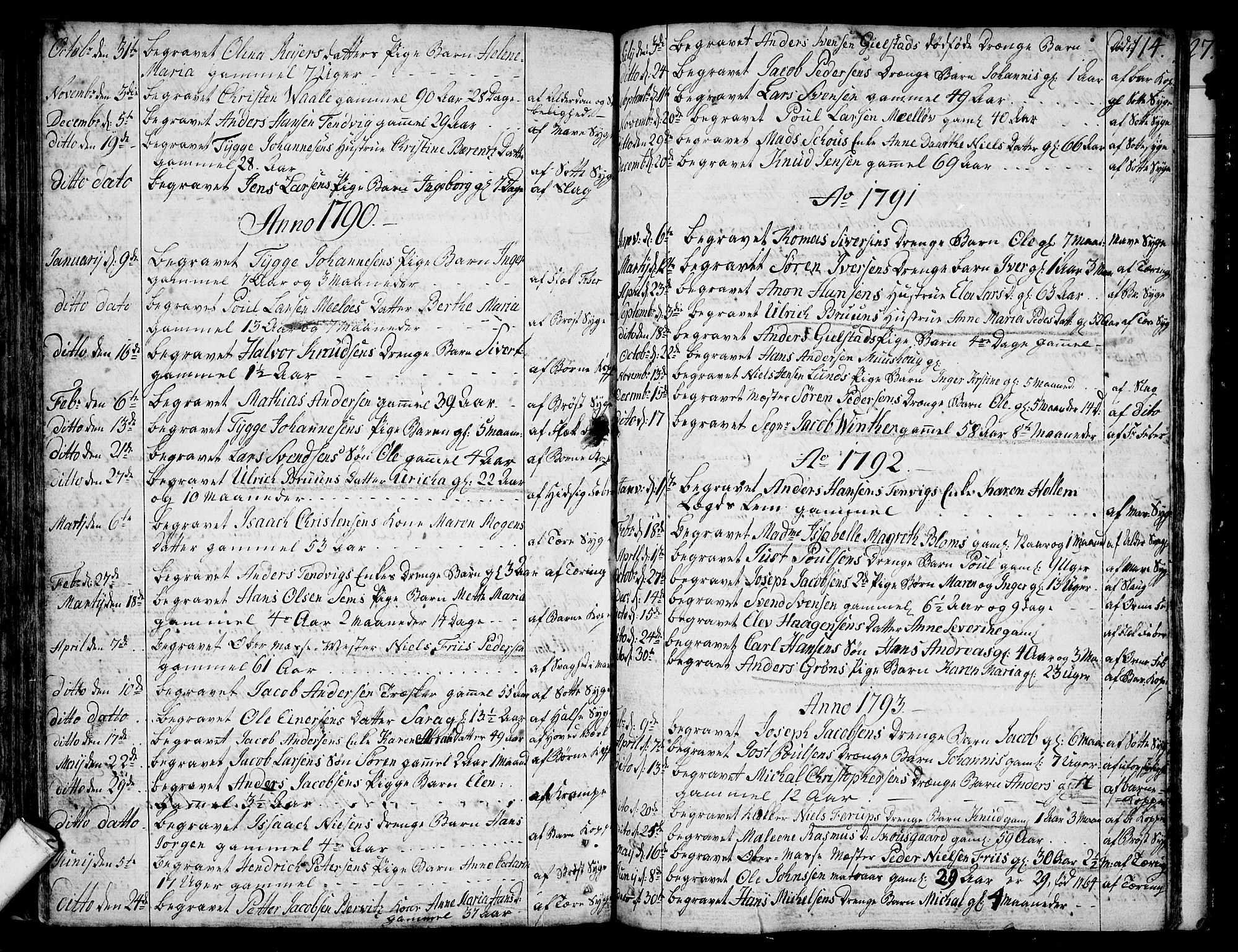 Larvik kirkebøker, SAKO/A-352/F/Fb/L0001: Parish register (official) no. II 1, 1779-1817, p. 114