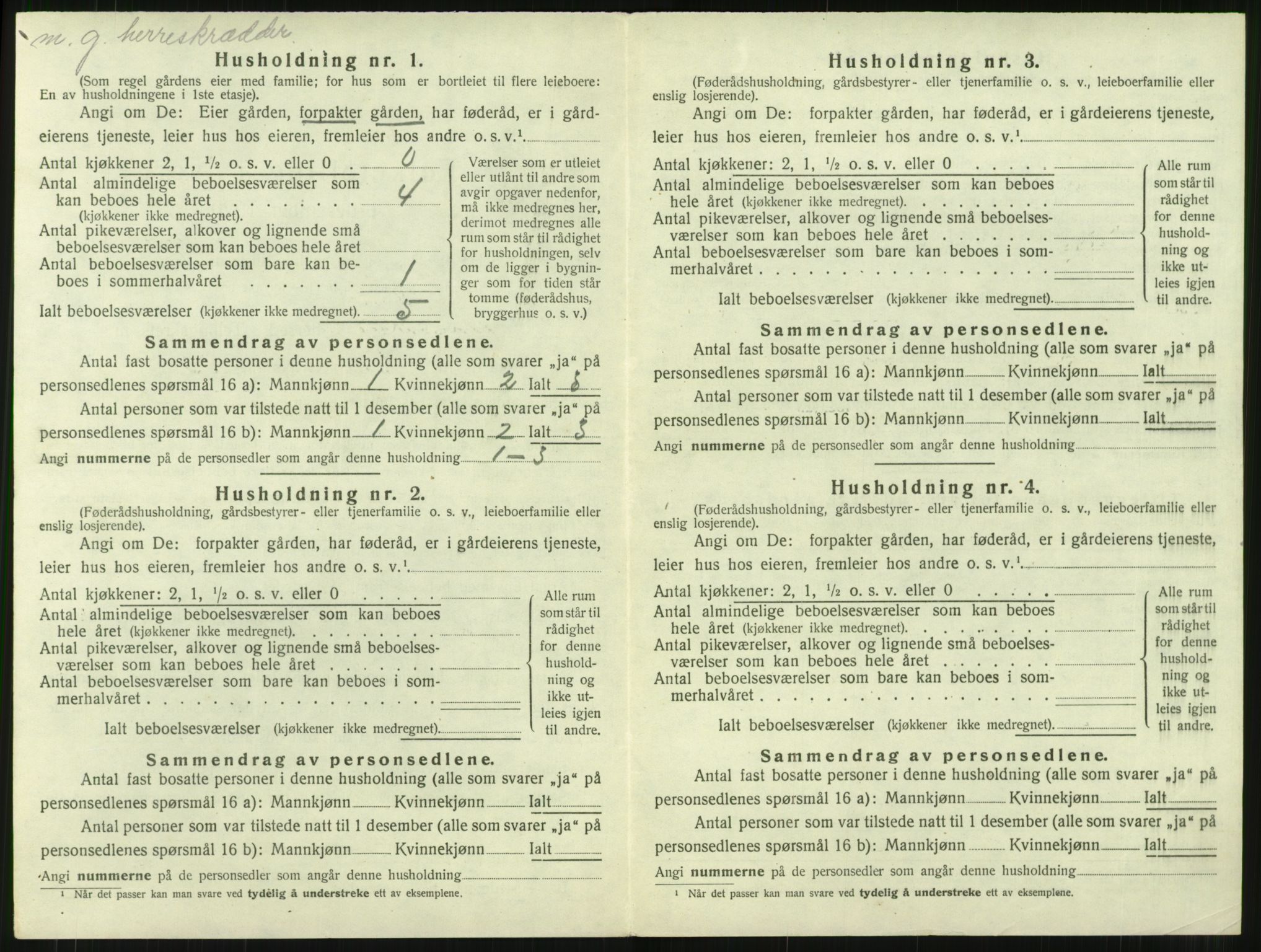 SAT, 1920 census for Surnadal, 1920, p. 590