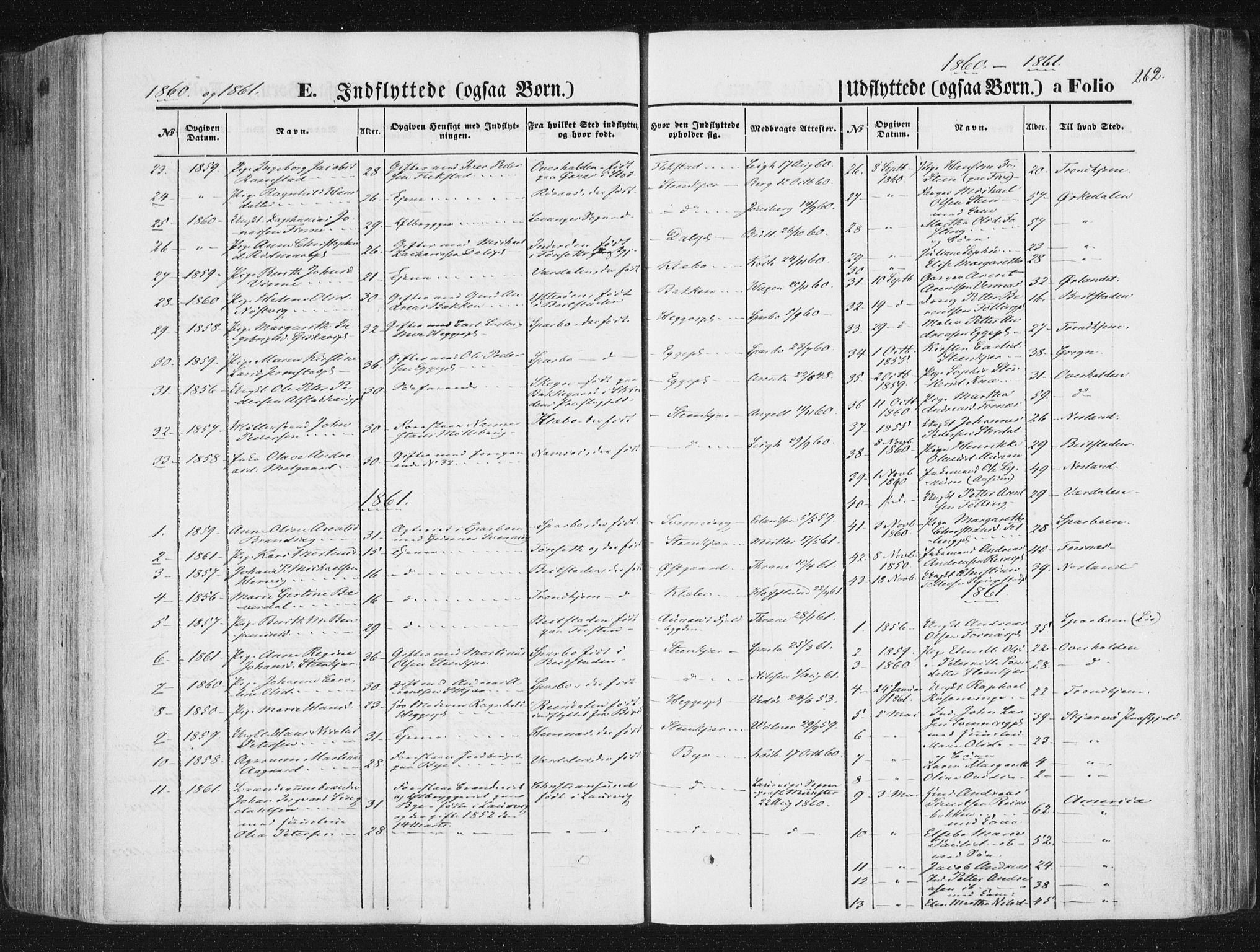 Ministerialprotokoller, klokkerbøker og fødselsregistre - Nord-Trøndelag, SAT/A-1458/746/L0447: Parish register (official) no. 746A06, 1860-1877, p. 262