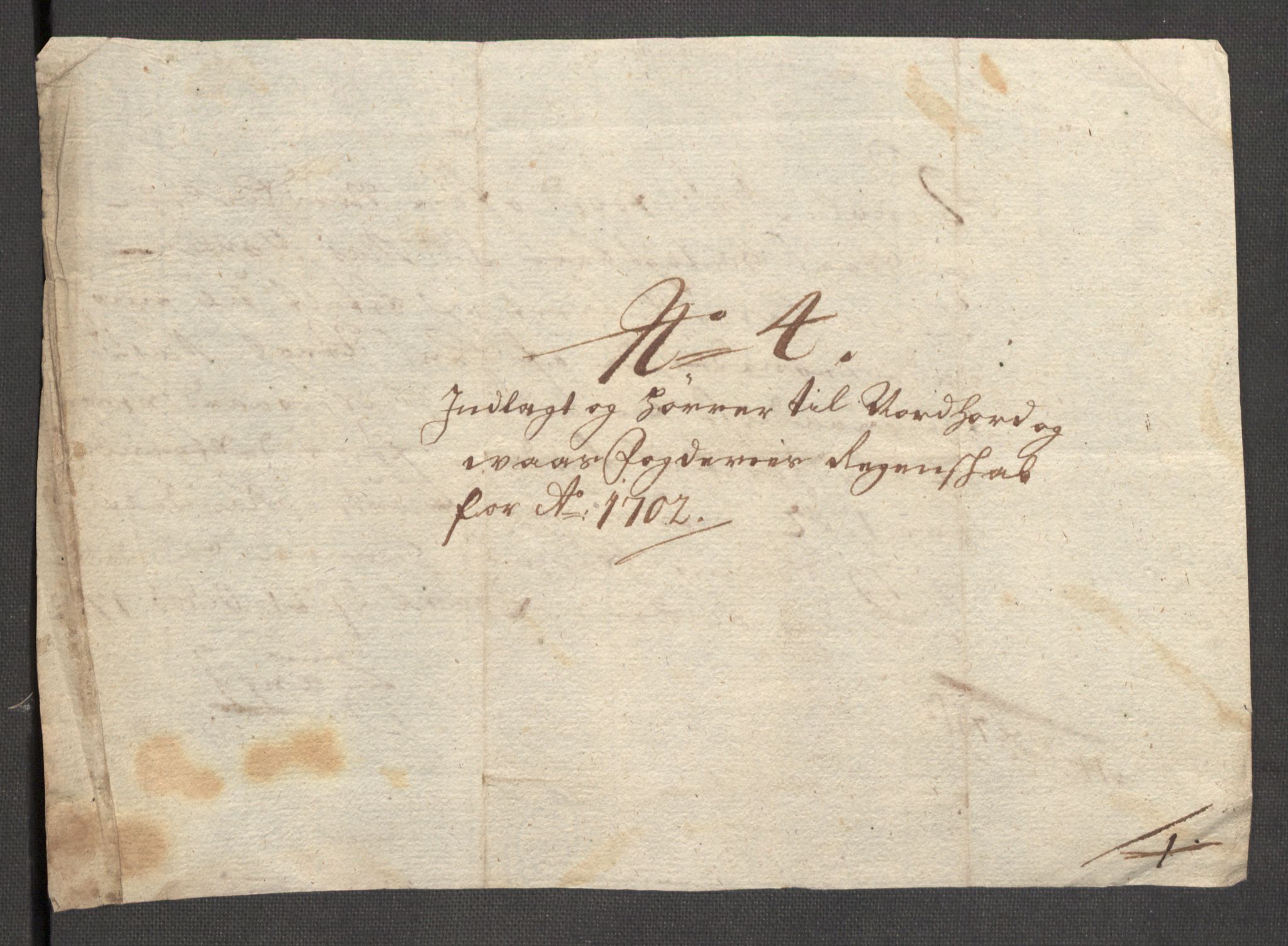 Rentekammeret inntil 1814, Reviderte regnskaper, Fogderegnskap, AV/RA-EA-4092/R51/L3186: Fogderegnskap Nordhordland og Voss, 1702-1703, p. 122