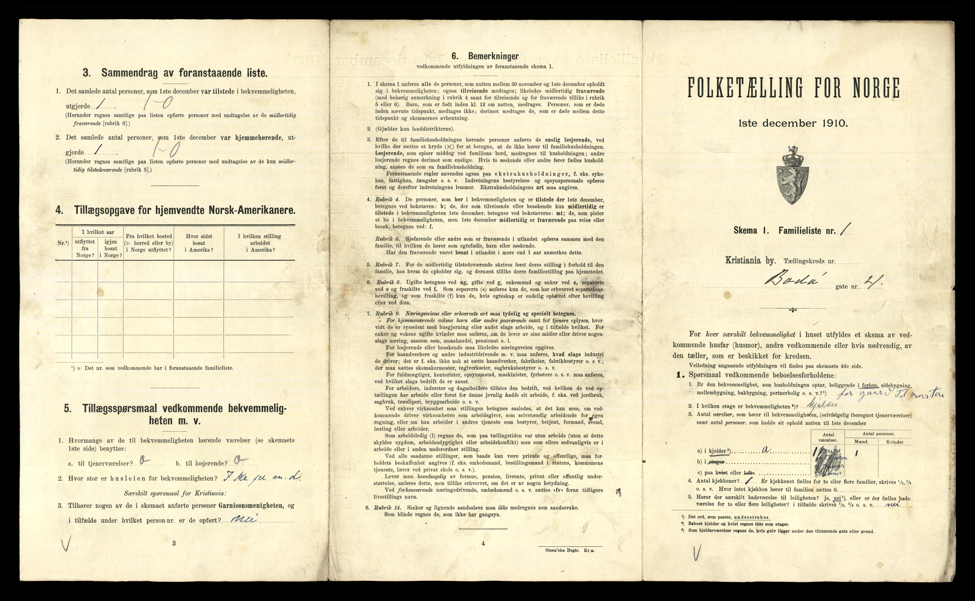 RA, 1910 census for Kristiania, 1910, p. 7595