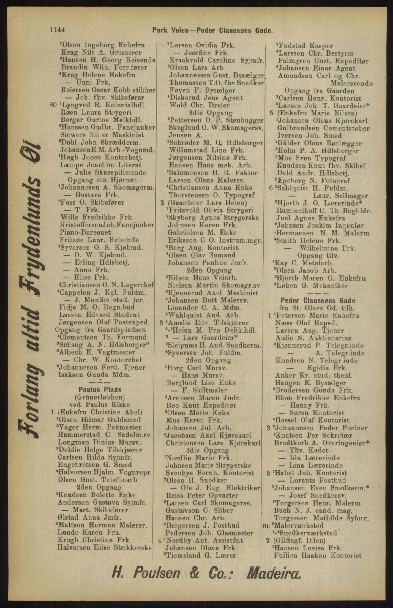 Kristiania/Oslo adressebok, PUBL/-, 1904, p. 1144