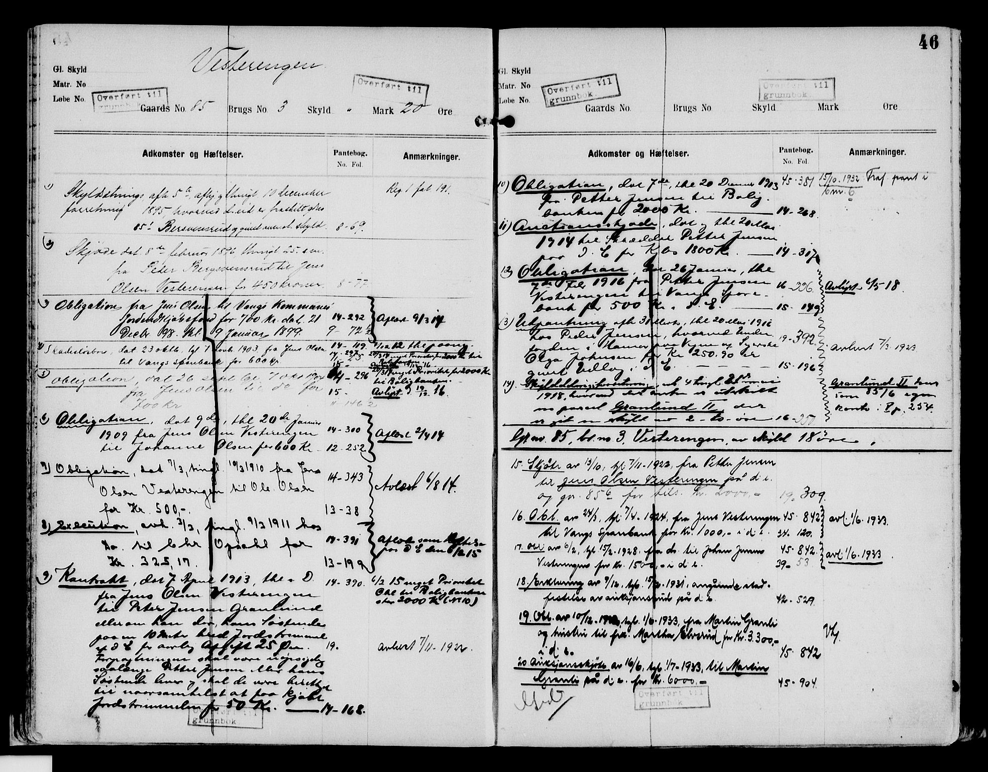 Nord-Hedmark sorenskriveri, SAH/TING-012/H/Ha/Had/Hade/L0002: Mortgage register no. 4.2, 1893-1940, p. 46