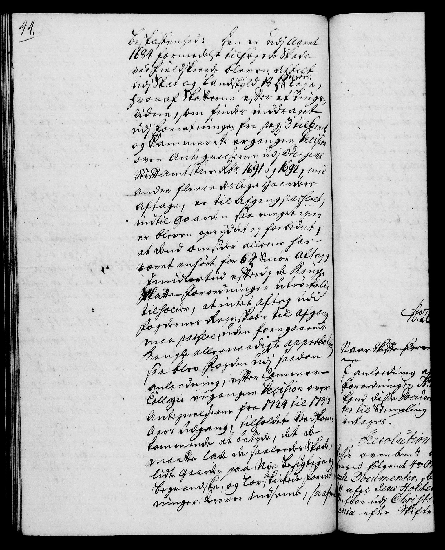 Rentekammeret, Kammerkanselliet, RA/EA-3111/G/Gh/Gha/L0021: Norsk ekstraktmemorialprotokoll (merket RK 53.66), 1739, p. 44
