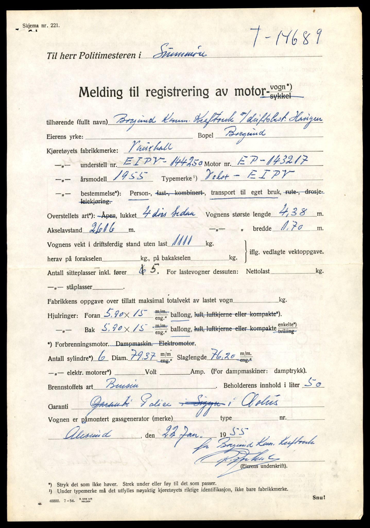 Møre og Romsdal vegkontor - Ålesund trafikkstasjon, SAT/A-4099/F/Fe/L0047: Registreringskort for kjøretøy T 14580 - T 14720, 1927-1998, p. 2537