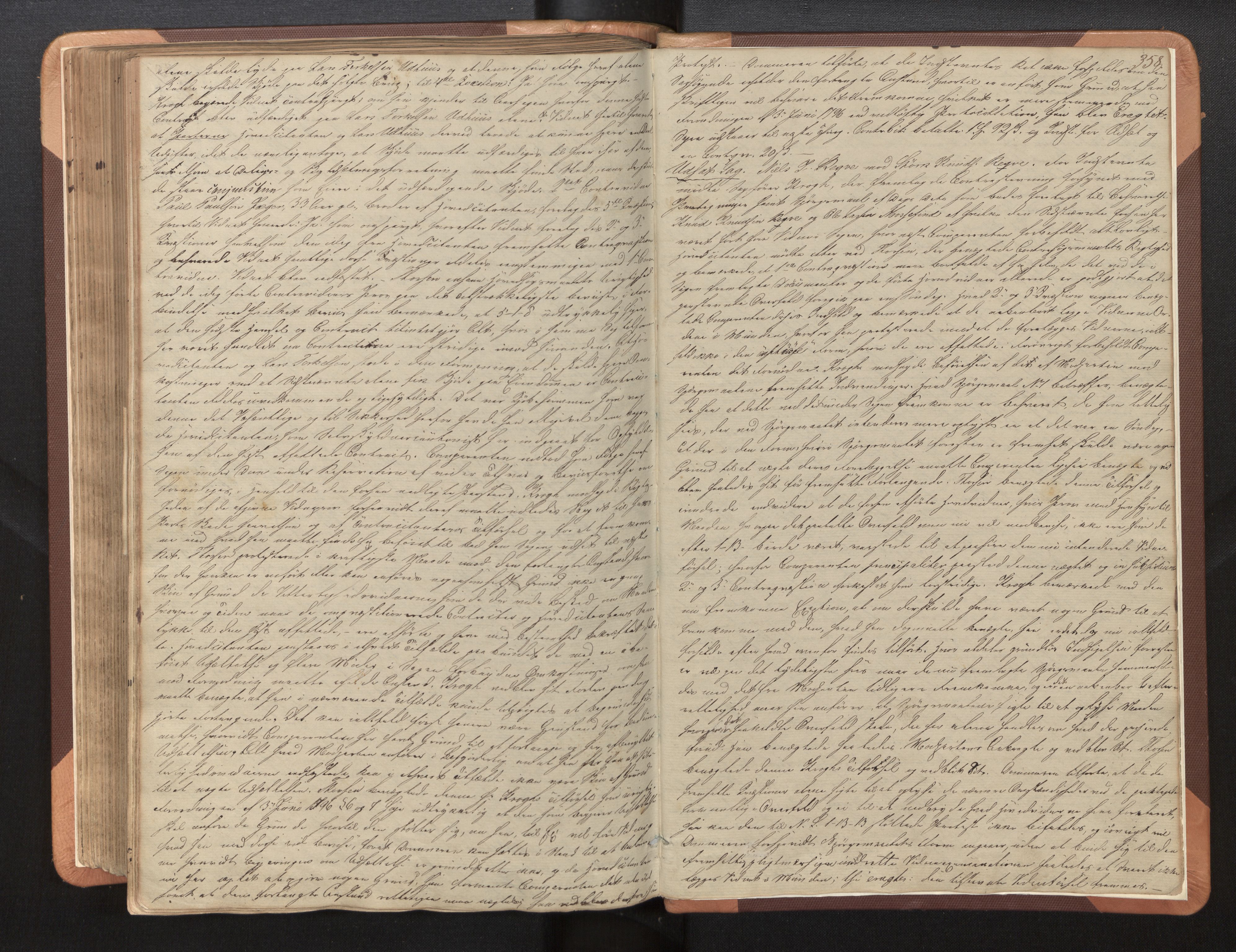 Hardanger og Voss sorenskriveri, SAB/A-2501/1/1A/1Ag/L0014: Tingbok for Voss, 1842-1852, p. 357b-358a