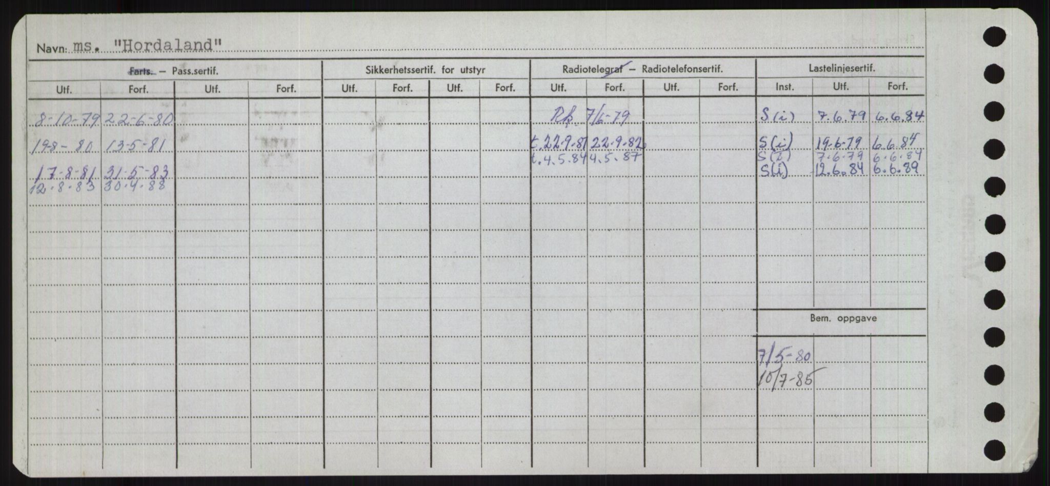 Sjøfartsdirektoratet med forløpere, Skipsmålingen, AV/RA-S-1627/H/Ha/L0003/0001: Fartøy, Hilm-Mar / Fartøy, Hilm-Kol, p. 86