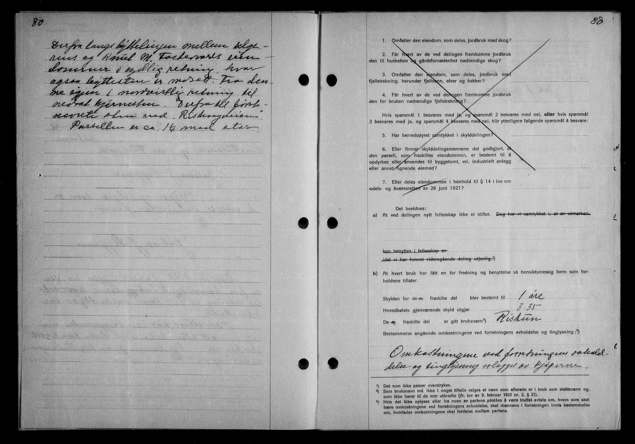 Nordmøre sorenskriveri, AV/SAT-A-4132/1/2/2Ca/L0082: Mortgage book no. 72, 1934-1934, Deed date: 13.08.1934