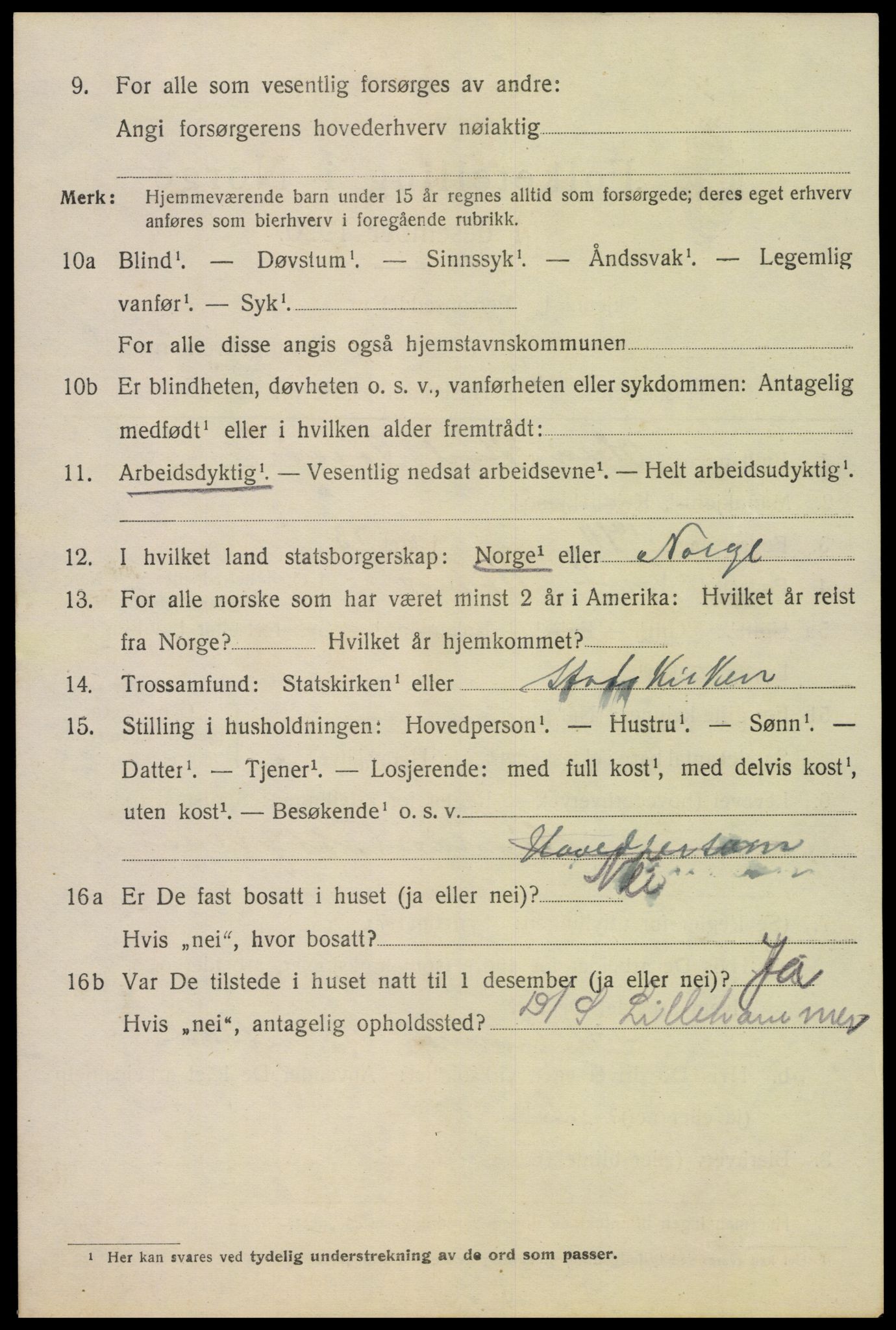 SAH, 1920 census for Gjøvik, 1920, p. 4377