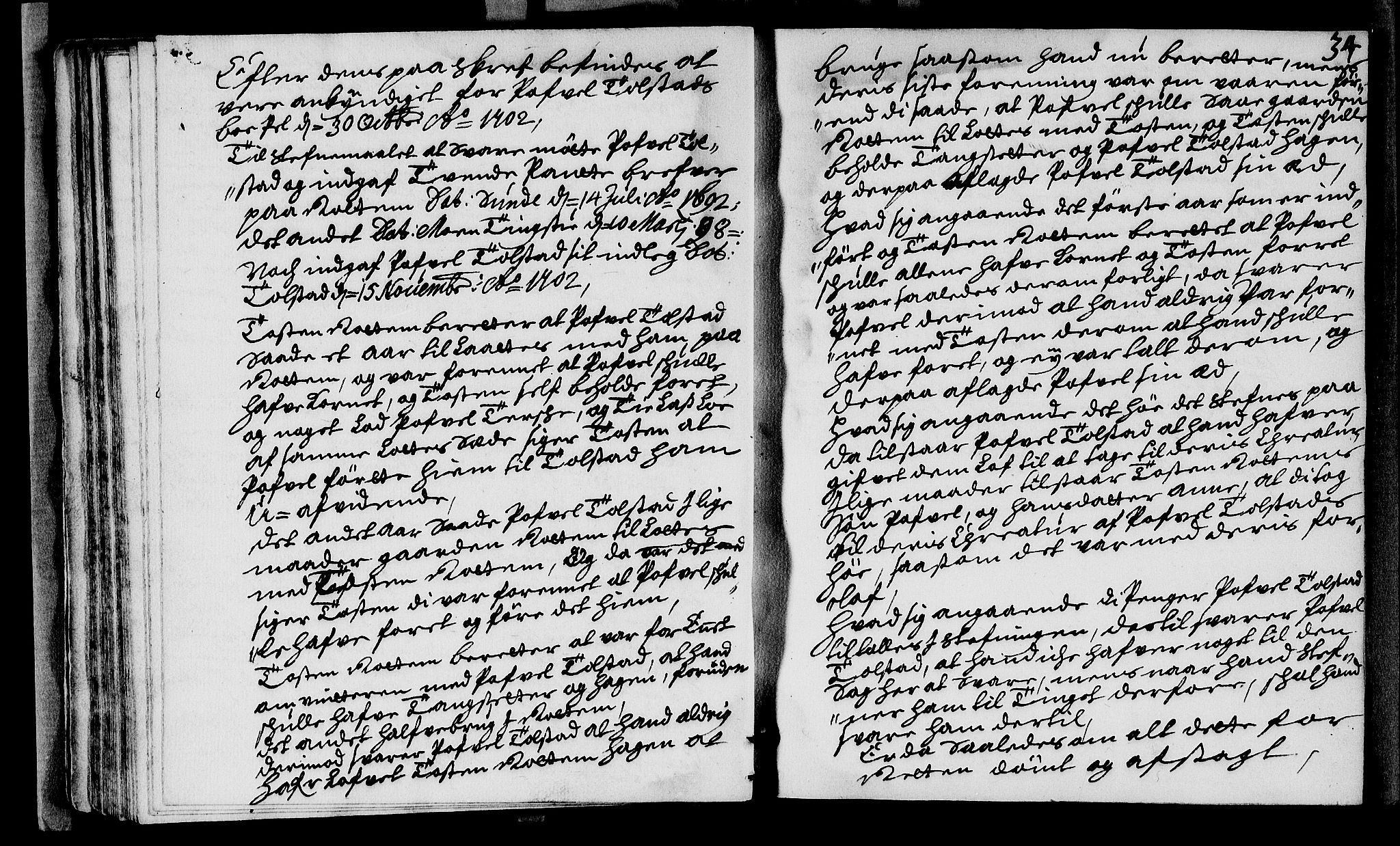 Sorenskriverier i Gudbrandsdalen, AV/SAH-TING-036/G/Gb/Gba/L0030: Tingbok - Nord-Gudbrandsdal, 1702, p. 33b-34a