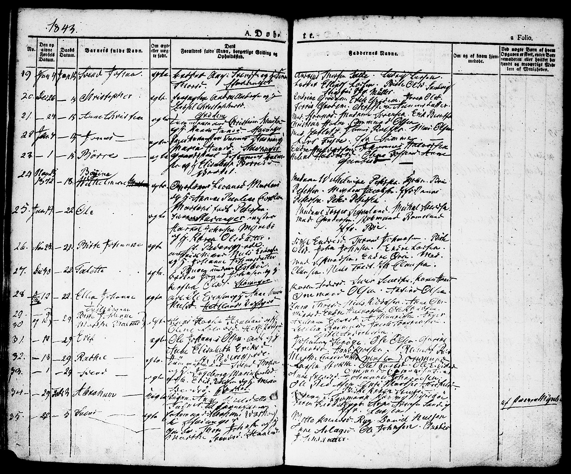 Domkirken sokneprestkontor, AV/SAST-A-101812/001/30/30BA/L0011: Parish register (official) no. A 11, 1832-1856