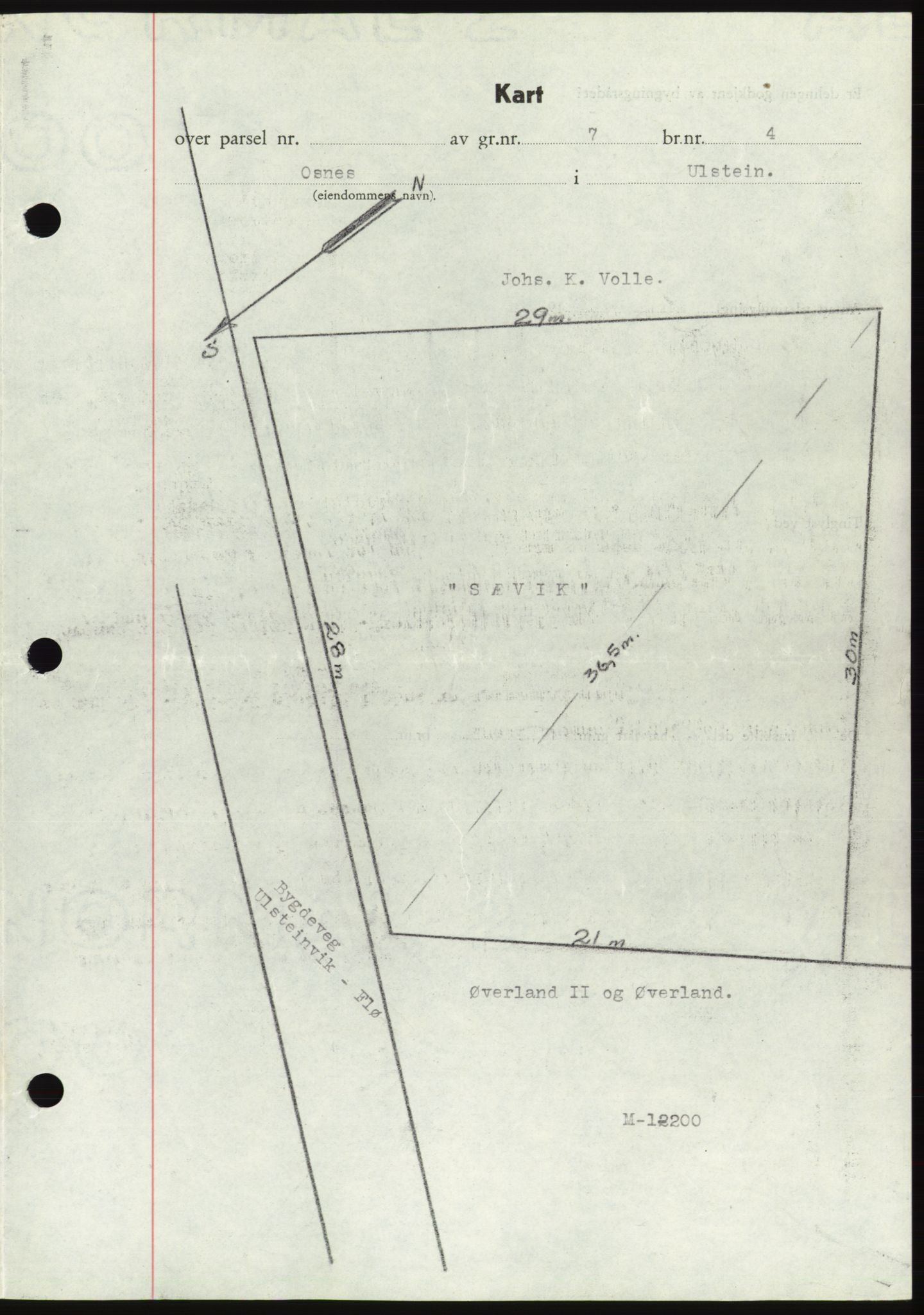 Søre Sunnmøre sorenskriveri, AV/SAT-A-4122/1/2/2C/L0077: Mortgage book no. 3A, 1945-1946, Diary no: : 709/1945