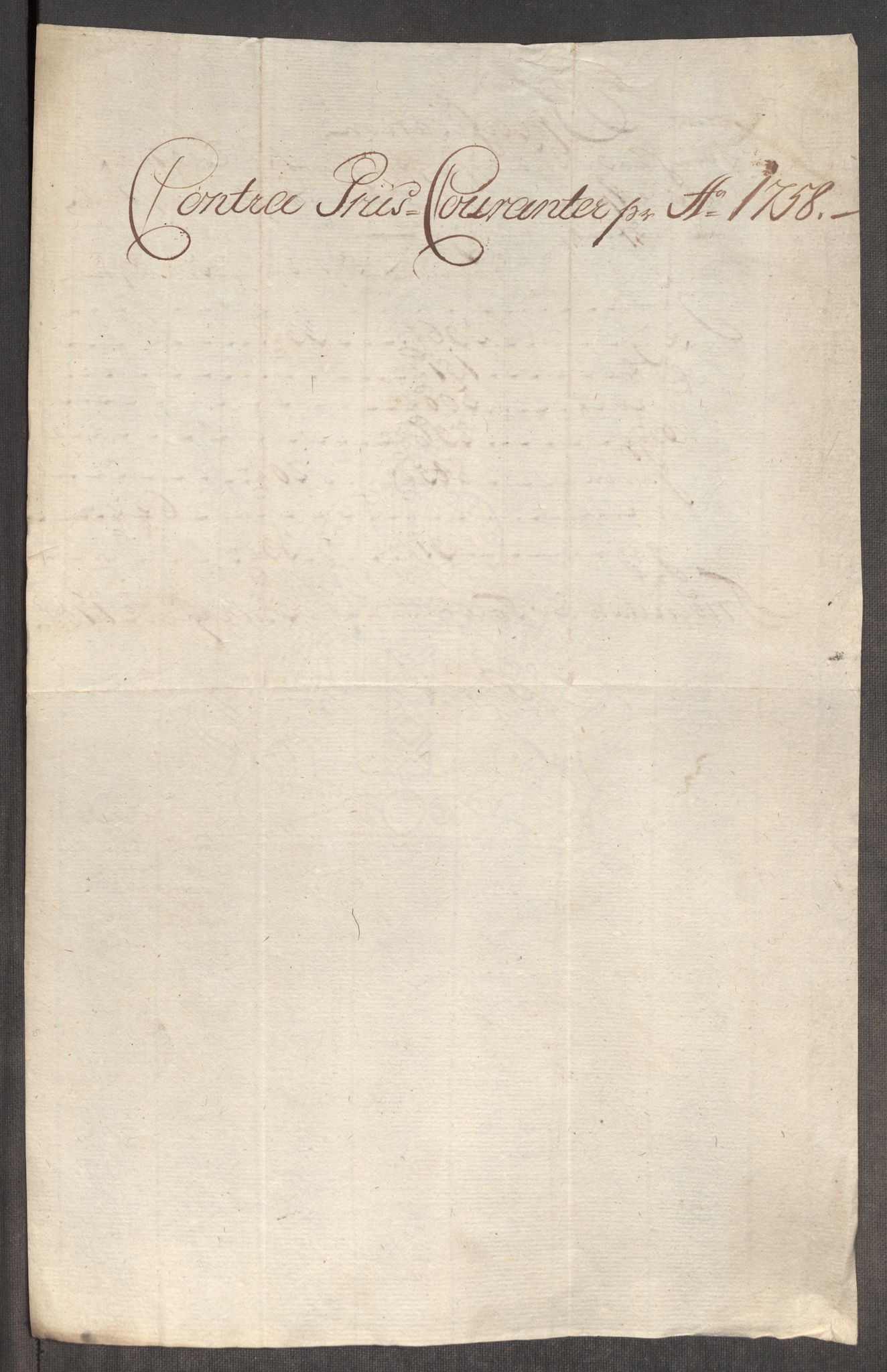 Rentekammeret inntil 1814, Realistisk ordnet avdeling, AV/RA-EA-4070/Oe/L0006: [Ø1]: Priskuranter, 1758-1760, p. 10