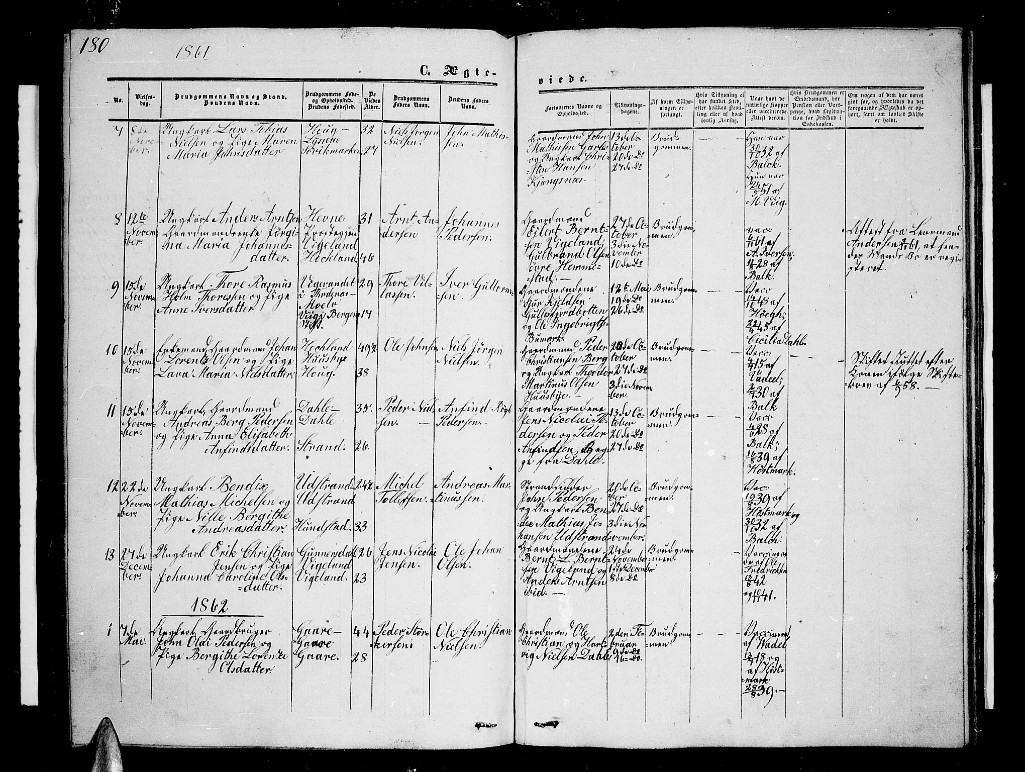 Kvæfjord sokneprestkontor, SATØ/S-1323/G/Ga/Gab/L0003klokker: Parish register (copy) no. 3, 1856-1870, p. 180