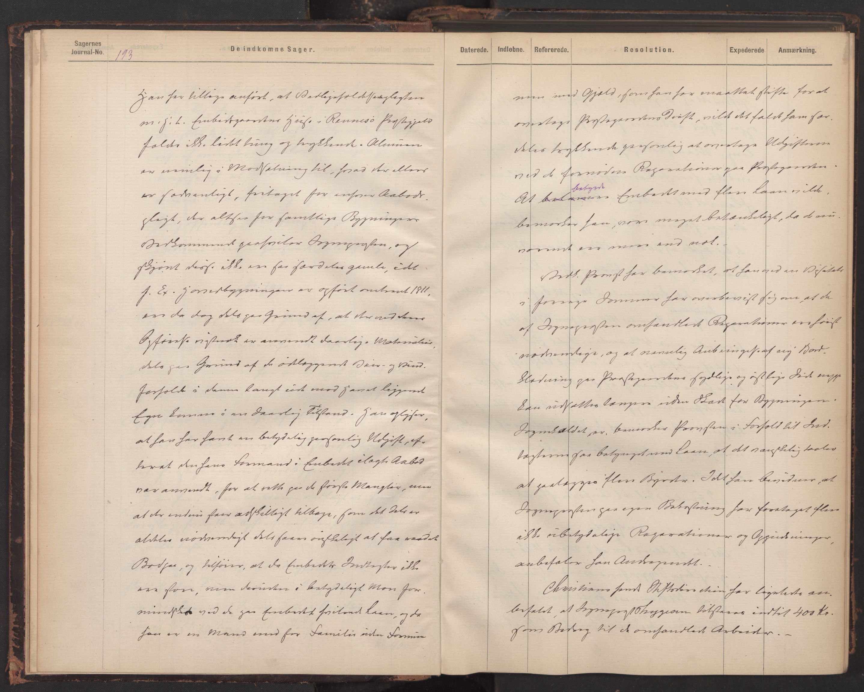 Kirke- og undervisningsdepartementet, Kontoret  for kirke og geistlighet A, AV/RA-S-1007/A/Aa/L0212: Referatprotokoll bd. 3. Ref.nr. 192-316, 1881