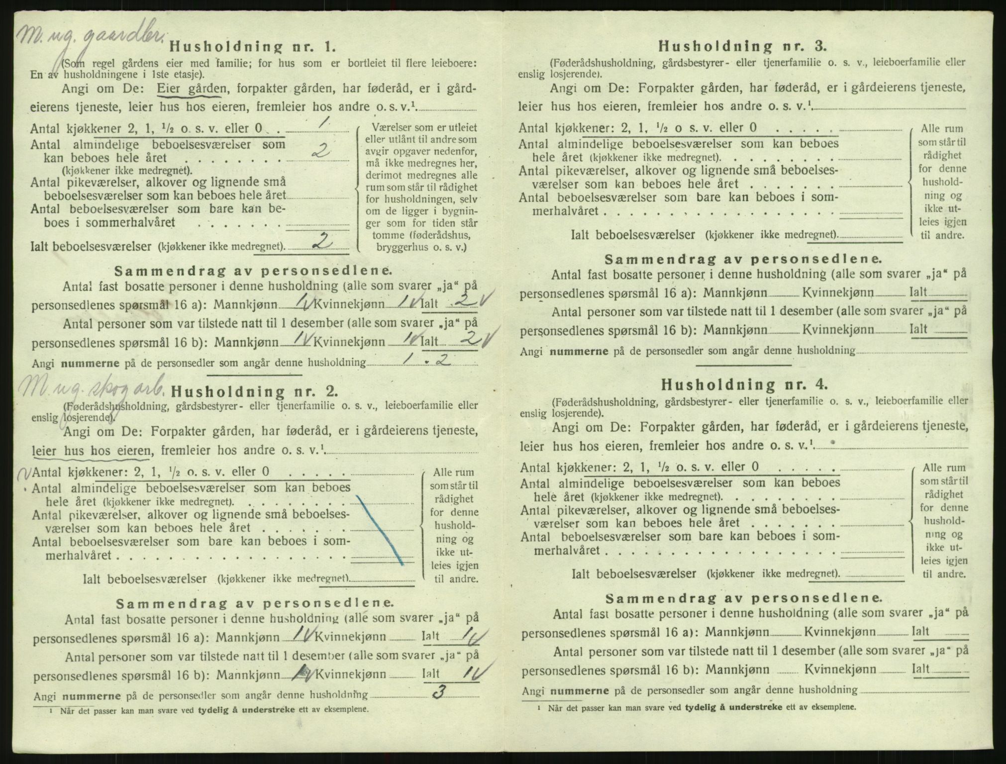 SAK, 1920 census for Evje, 1920, p. 47