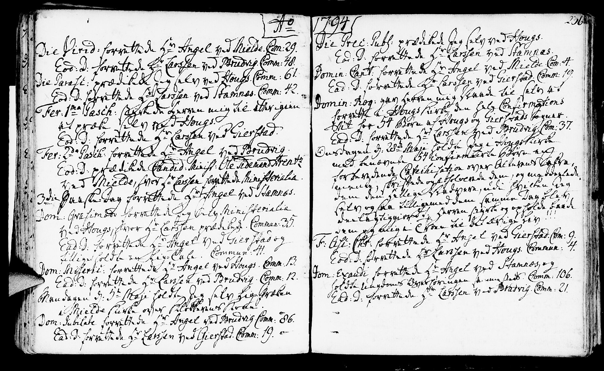 Haus sokneprestembete, AV/SAB-A-75601/H/Haa: Parish register (official) no. A 10, 1782-1796, p. 236