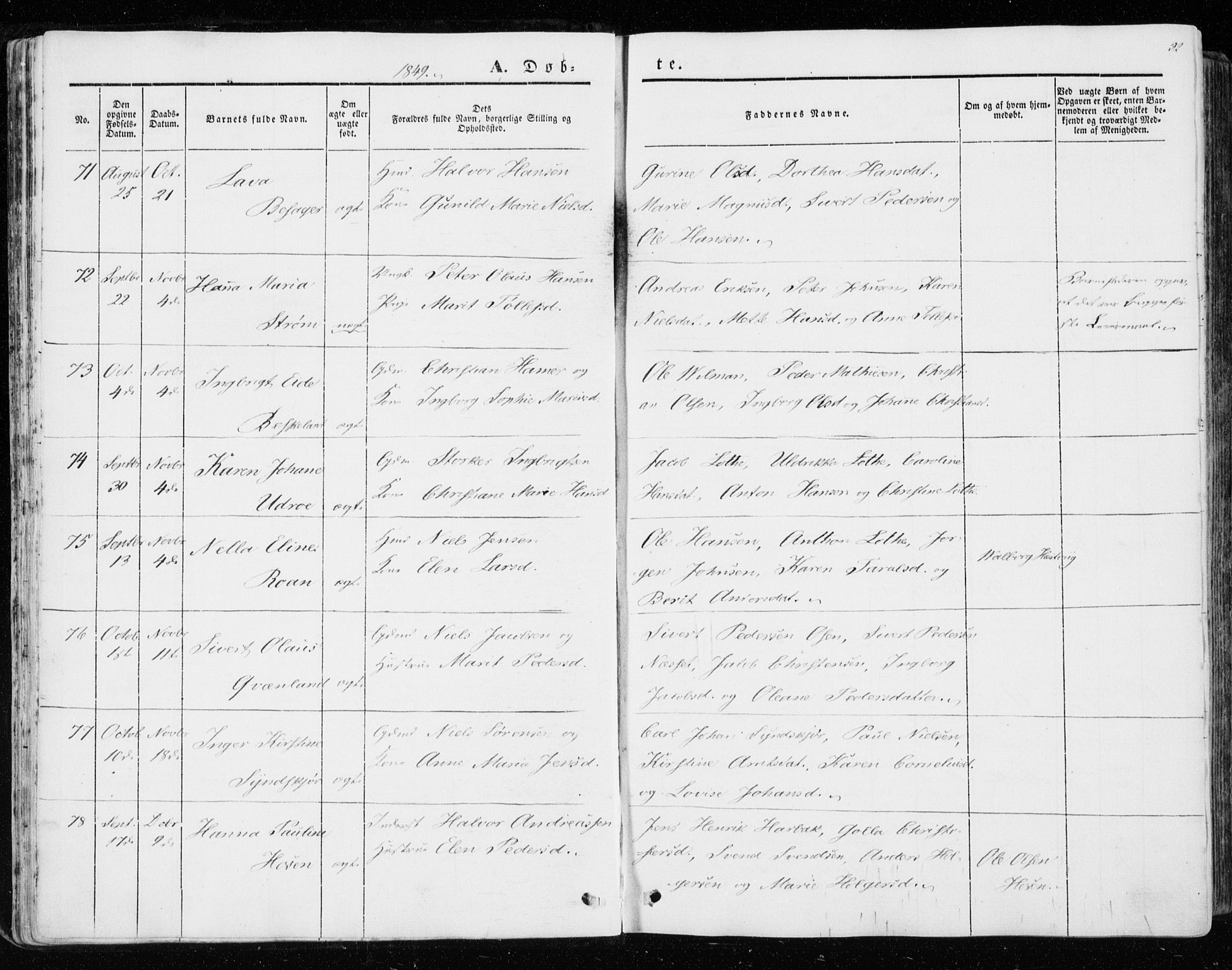 Ministerialprotokoller, klokkerbøker og fødselsregistre - Sør-Trøndelag, SAT/A-1456/657/L0704: Parish register (official) no. 657A05, 1846-1857, p. 32