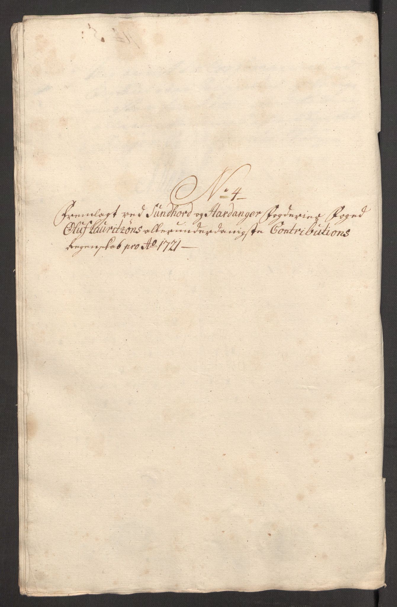 Rentekammeret inntil 1814, Reviderte regnskaper, Fogderegnskap, AV/RA-EA-4092/R48/L3000: Fogderegnskap Sunnhordland og Hardanger, 1721, p. 95