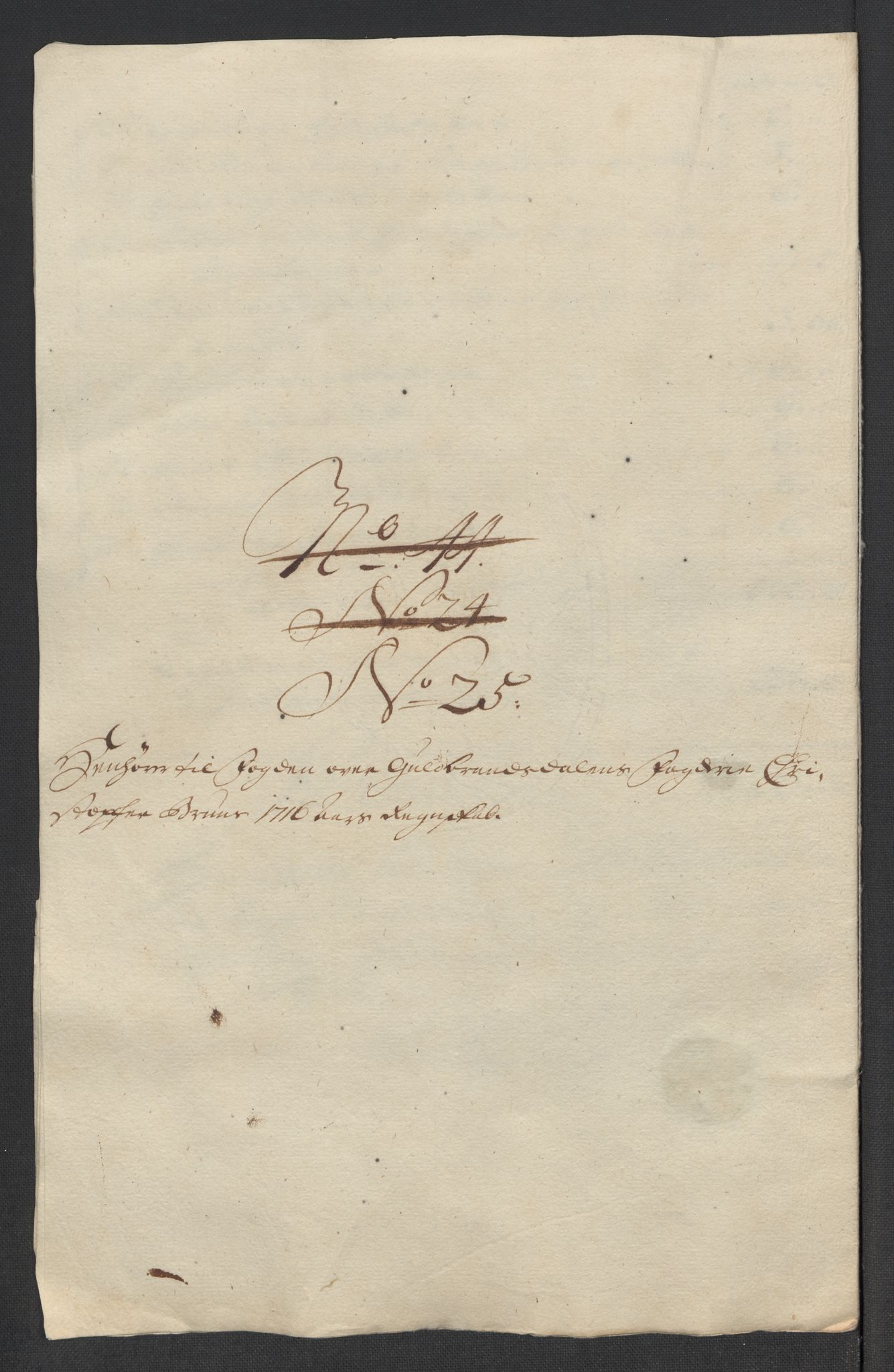 Rentekammeret inntil 1814, Reviderte regnskaper, Fogderegnskap, AV/RA-EA-4092/R17/L1186: Fogderegnskap Gudbrandsdal, 1716, p. 235