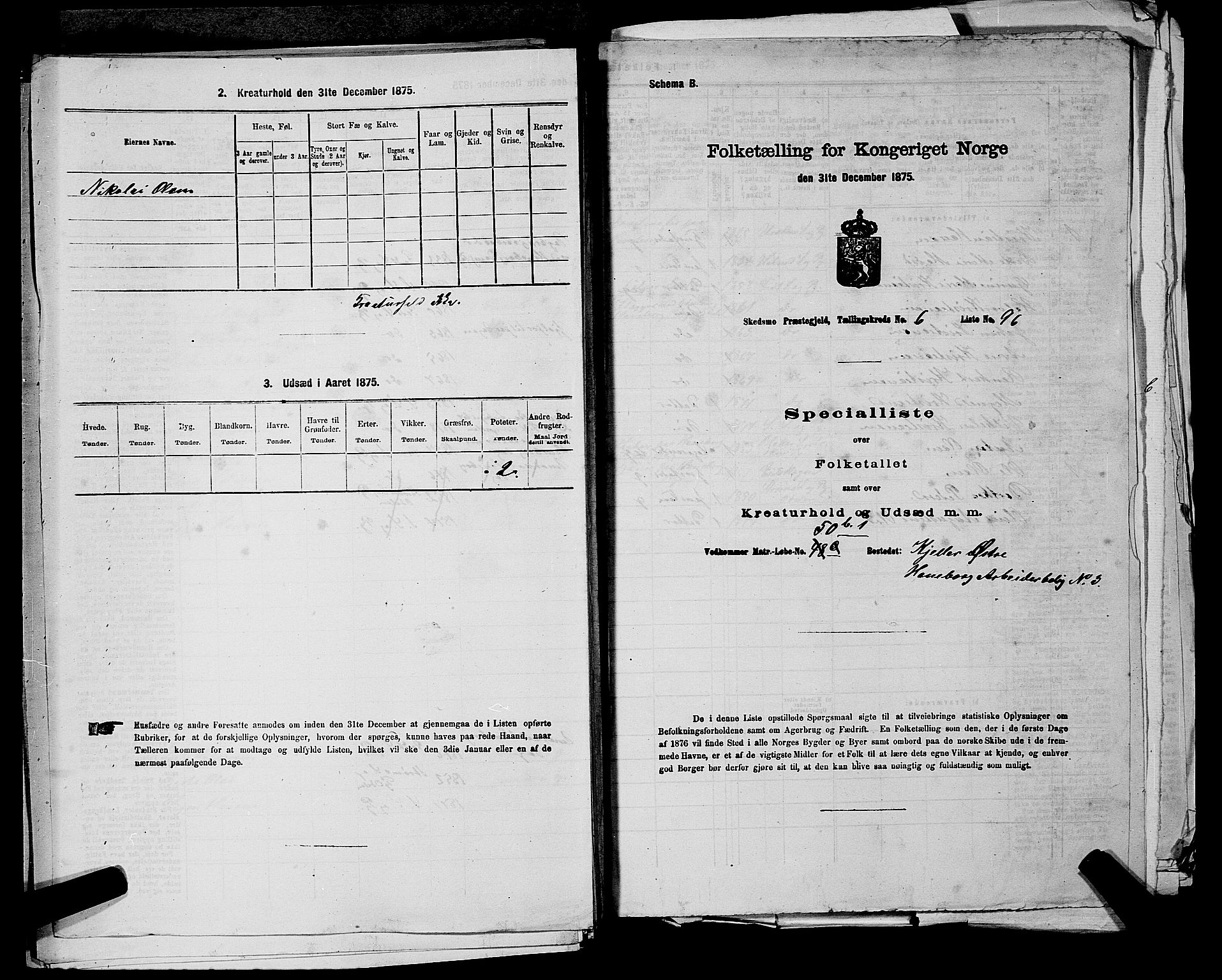 RA, 1875 census for 0231P Skedsmo, 1875, p. 948