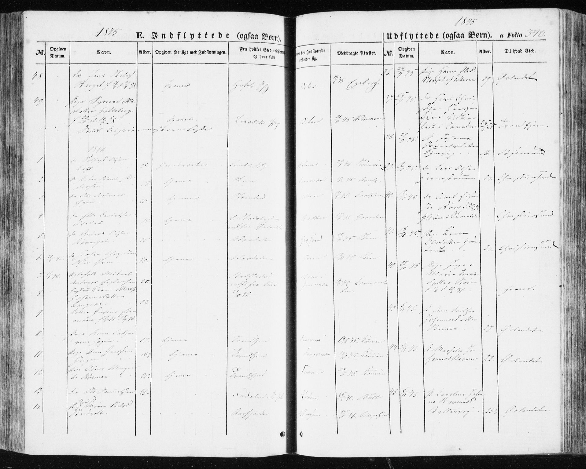 Ministerialprotokoller, klokkerbøker og fødselsregistre - Sør-Trøndelag, SAT/A-1456/634/L0529: Parish register (official) no. 634A05, 1843-1851, p. 340