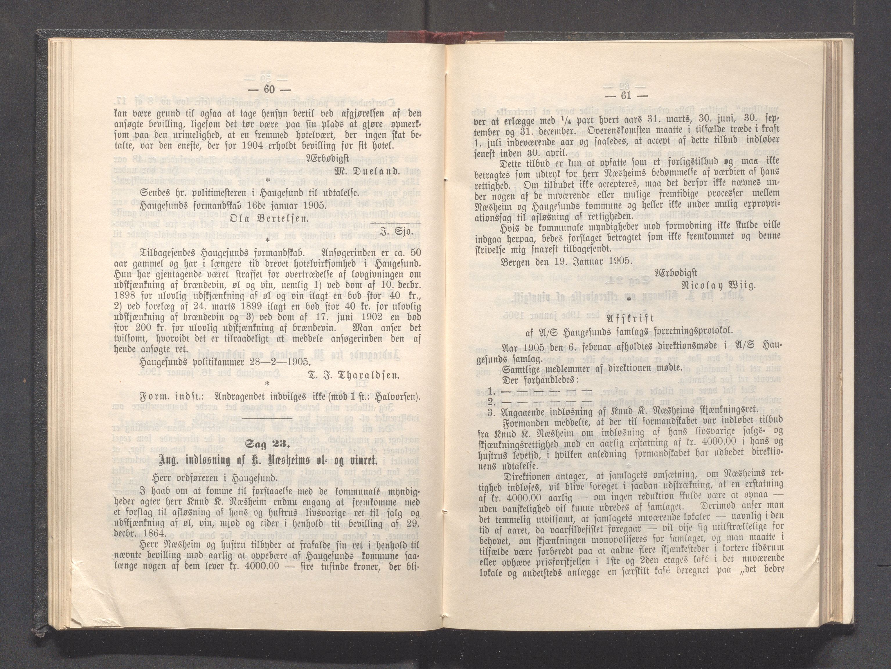 Haugesund kommune - Formannskapet og Bystyret, IKAR/A-740/A/Abb/L0001: Bystyreforhandlinger, 1889-1907, p. 588