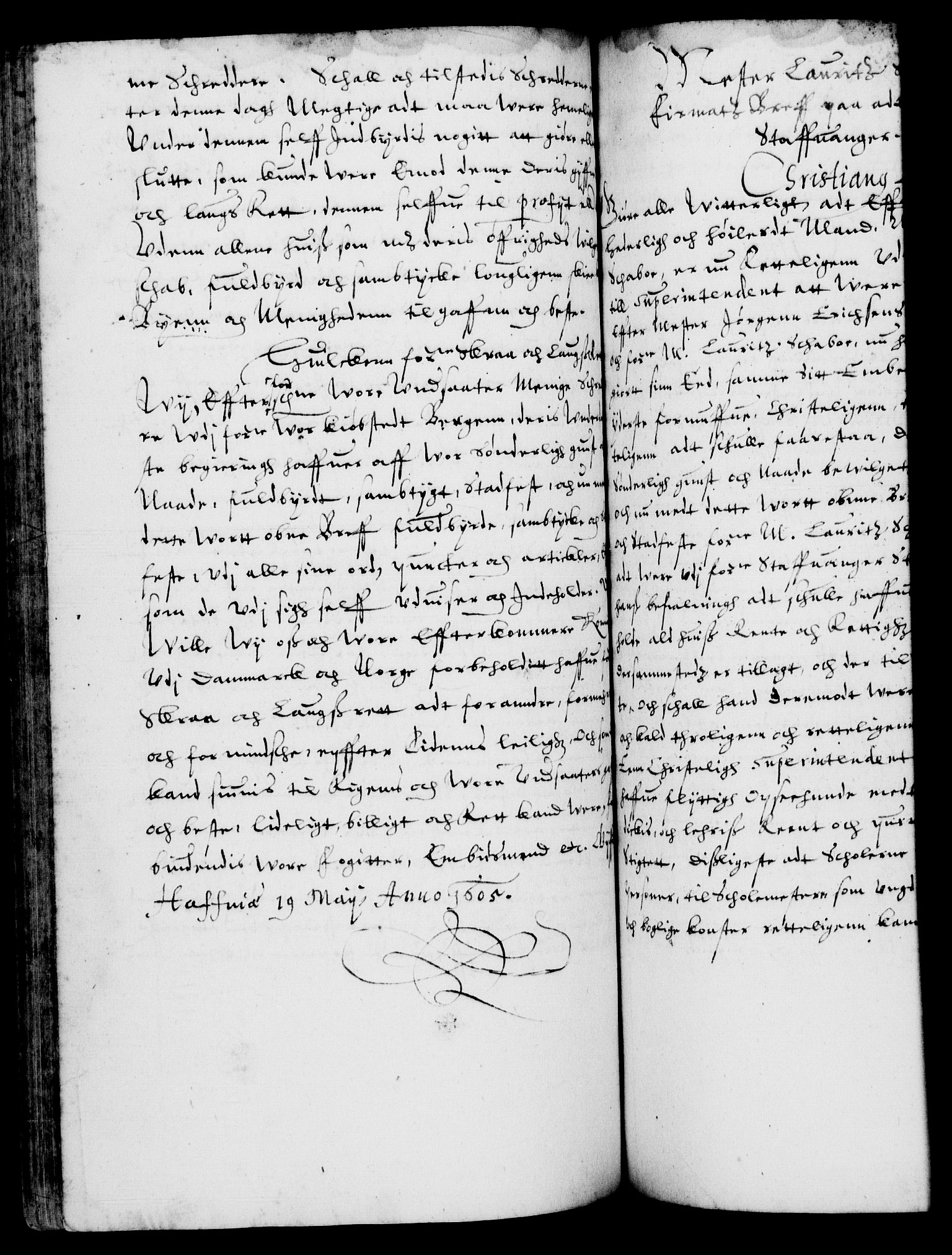 Danske Kanselli 1572-1799, AV/RA-EA-3023/F/Fc/Fca/Fcaa/L0003: Norske registre (mikrofilm), 1596-1616, p. 248b