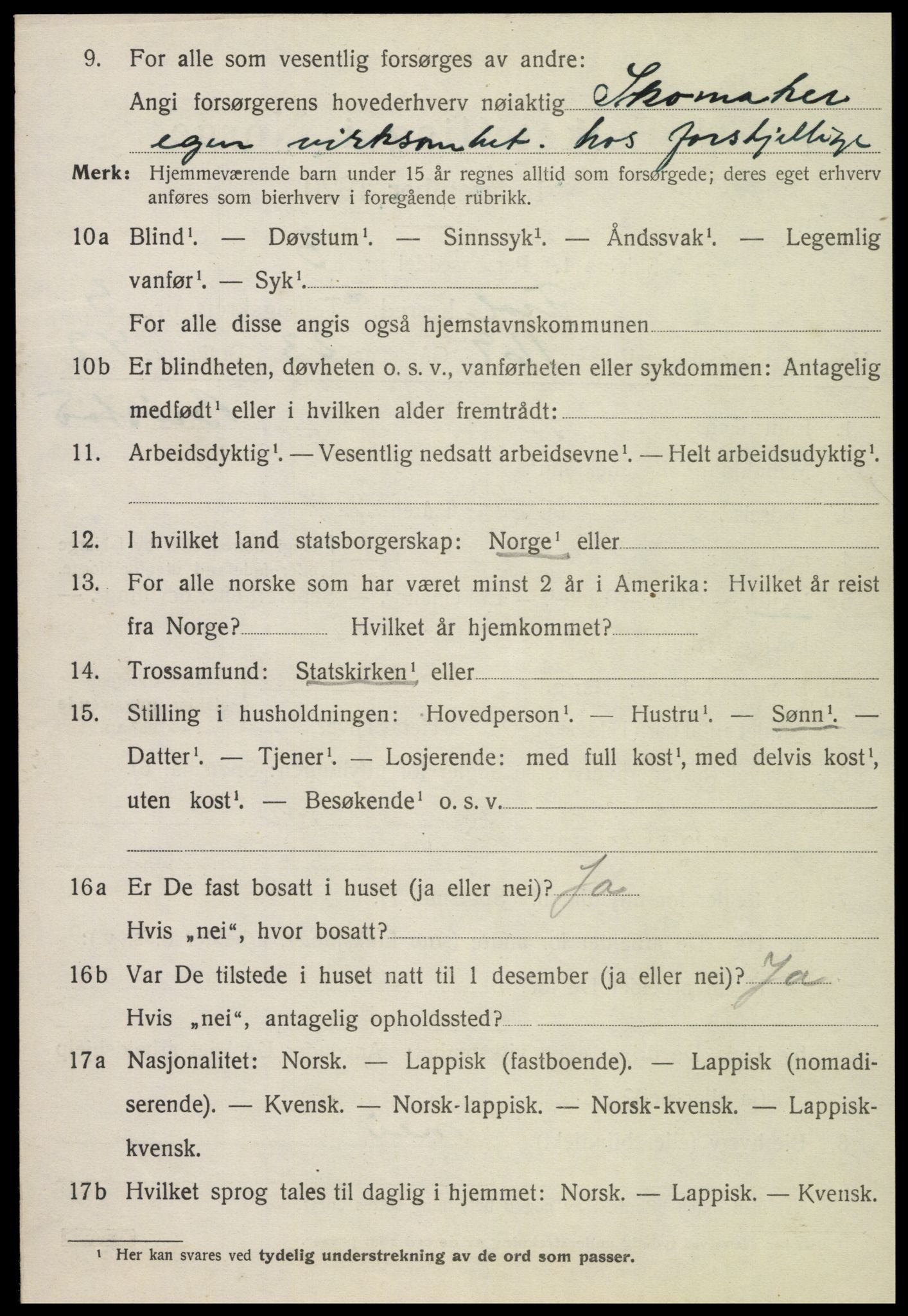 SAT, 1920 census for Frol, 1920, p. 5458