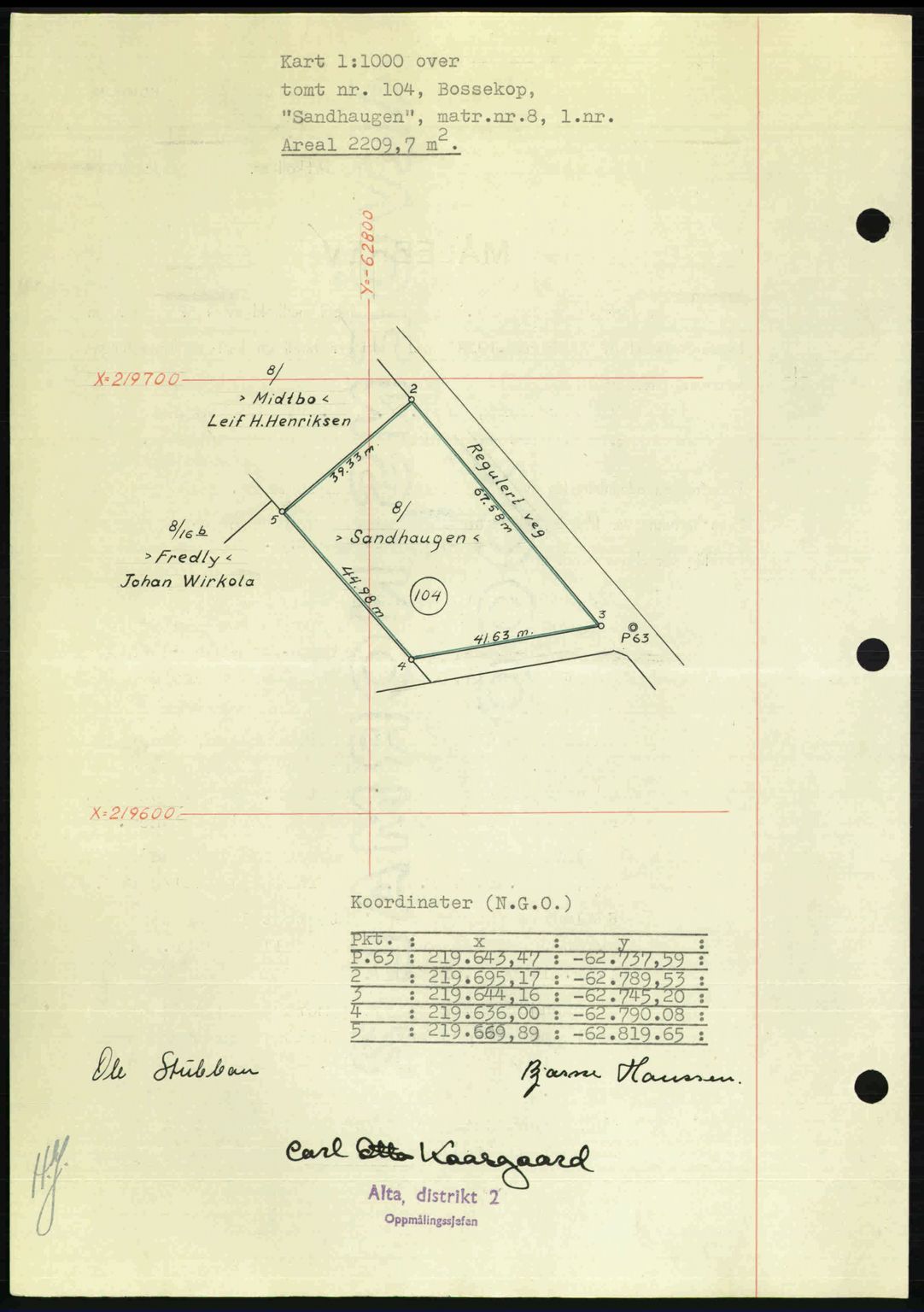 Alta fogderi/sorenskriveri, AV/SATØ-SATØ-5/1/K/Kd/L0037pantebok: Mortgage book no. 39-40, 1948-1949, Diary no: : 1618/1948