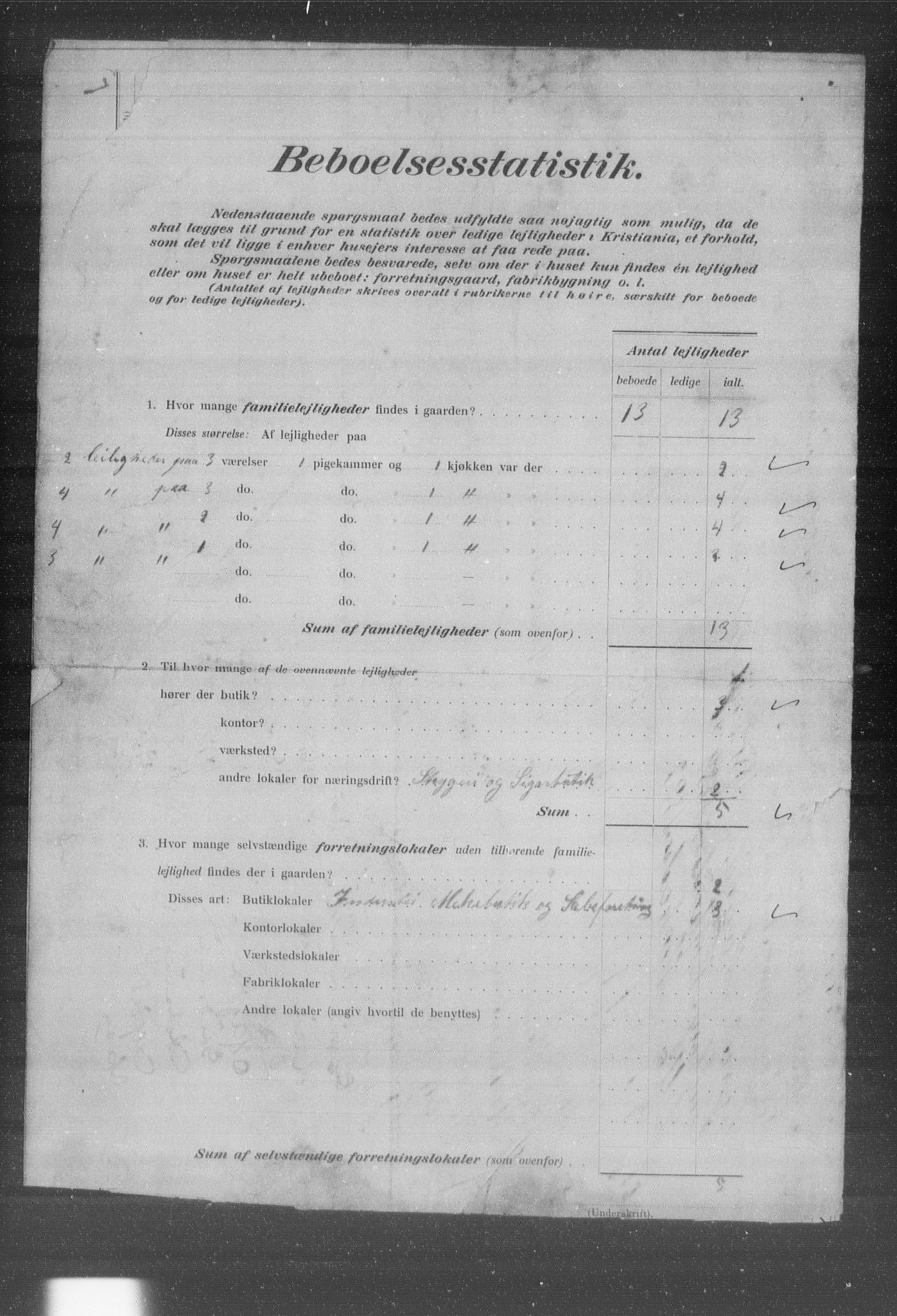 OBA, Municipal Census 1903 for Kristiania, 1903, p. 23383