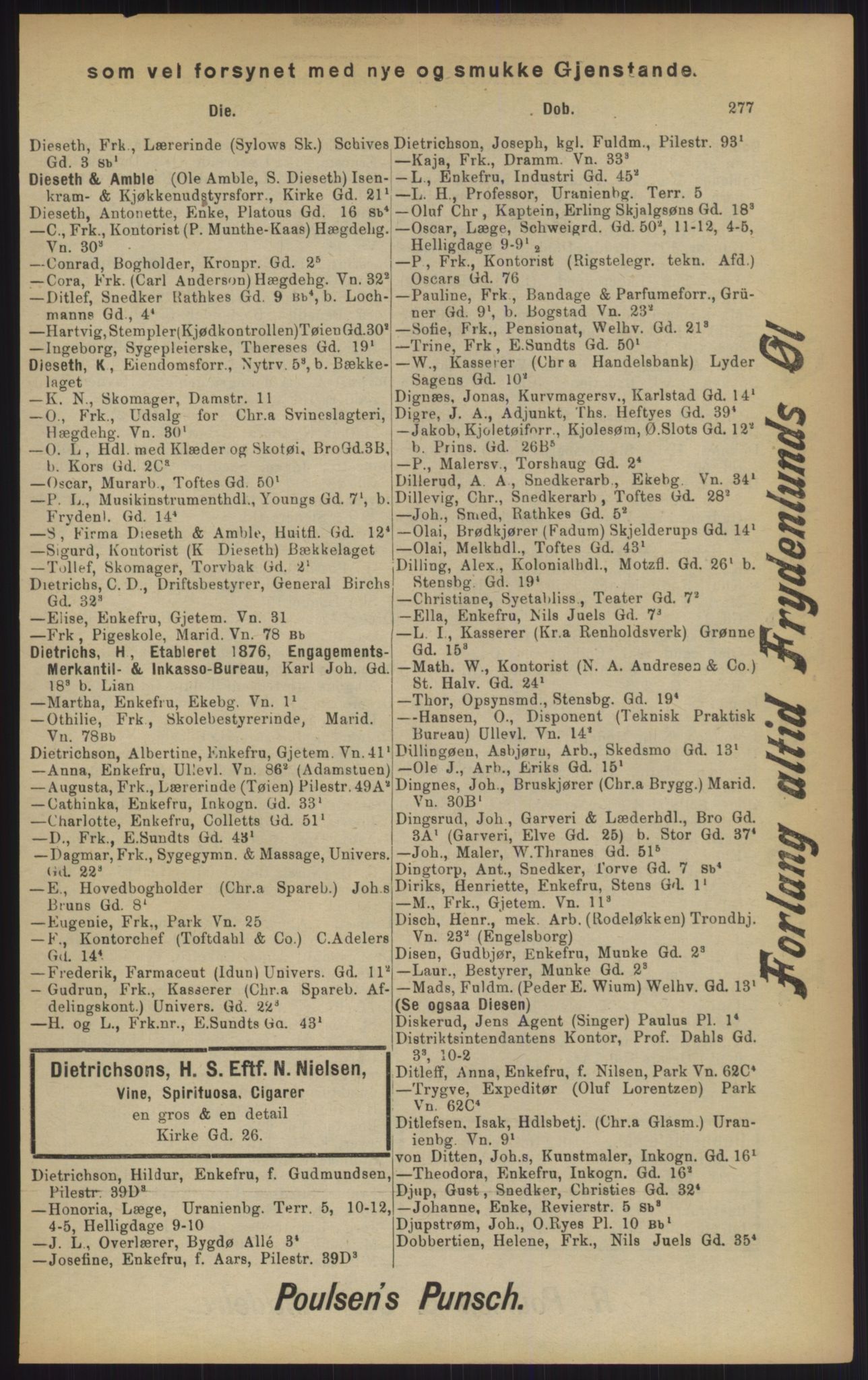 Kristiania/Oslo adressebok, PUBL/-, 1902, p. 277