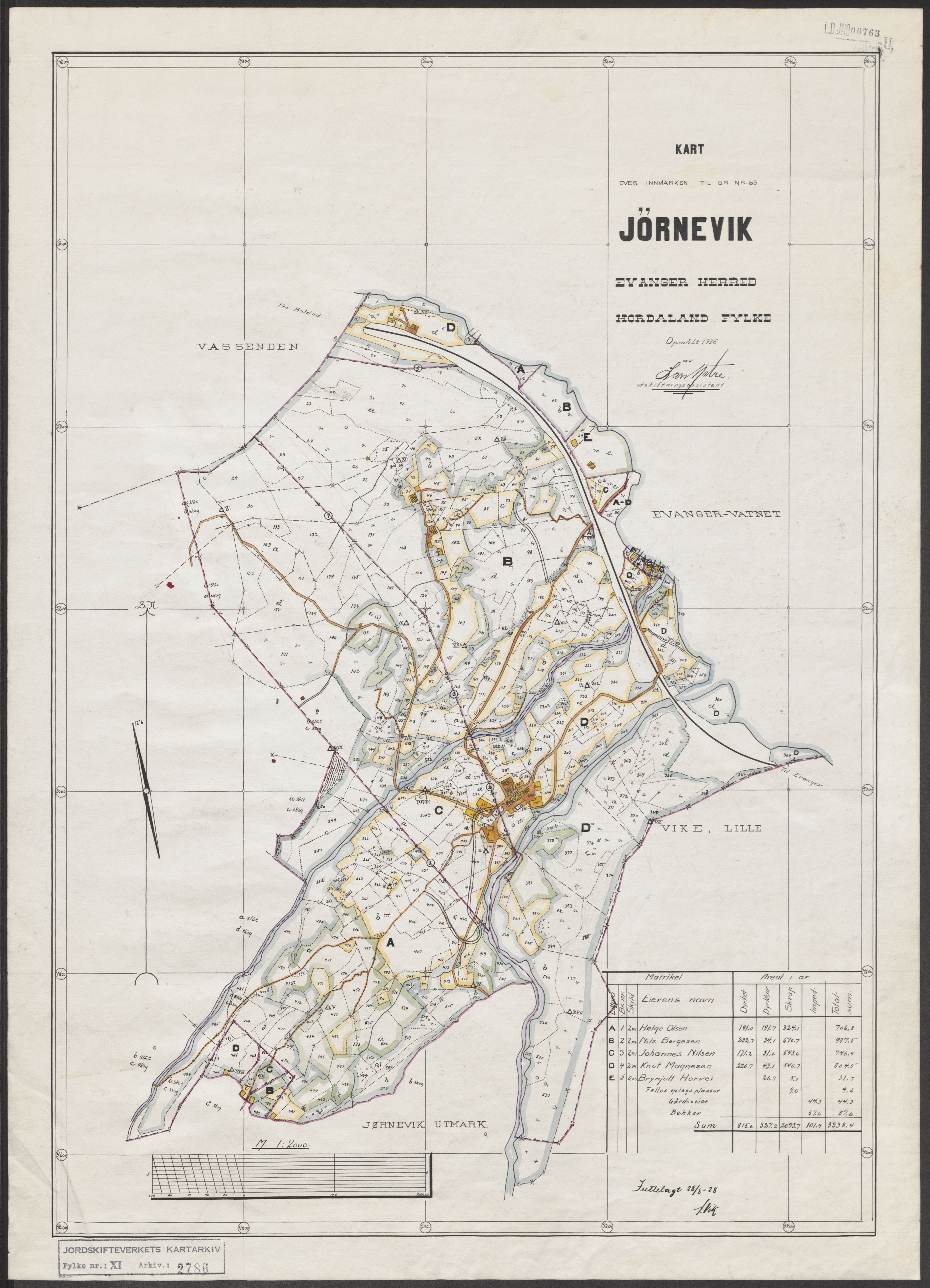 Jordskifteverkets kartarkiv, RA/S-3929/T, 1859-1988, p. 3134