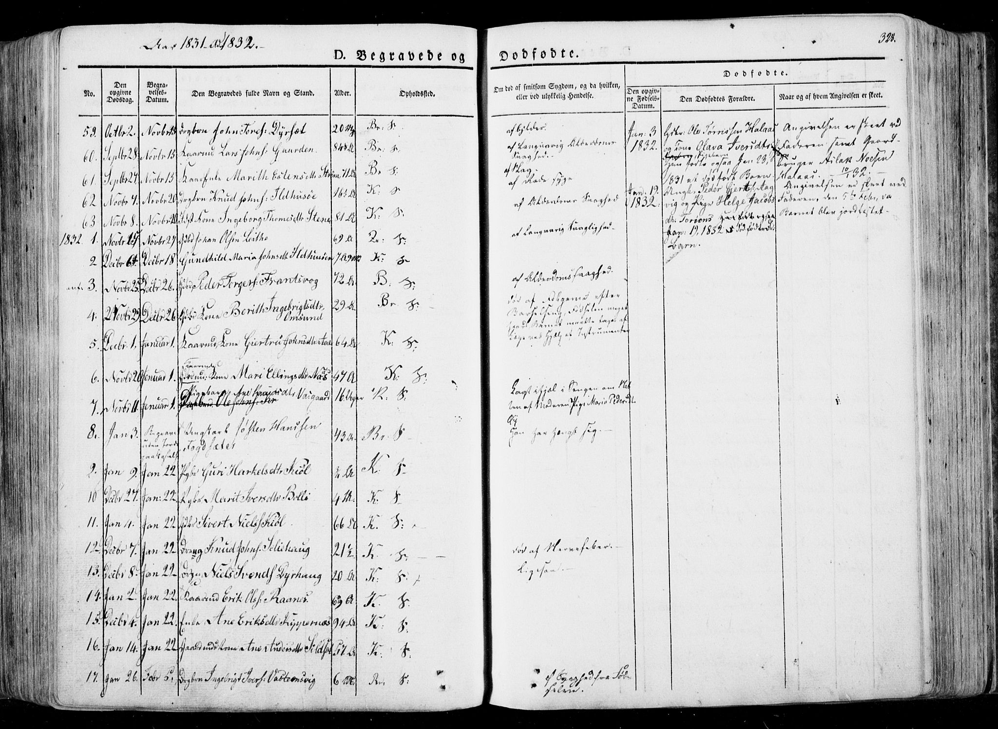 Ministerialprotokoller, klokkerbøker og fødselsregistre - Møre og Romsdal, SAT/A-1454/568/L0803: Parish register (official) no. 568A10, 1830-1853, p. 328