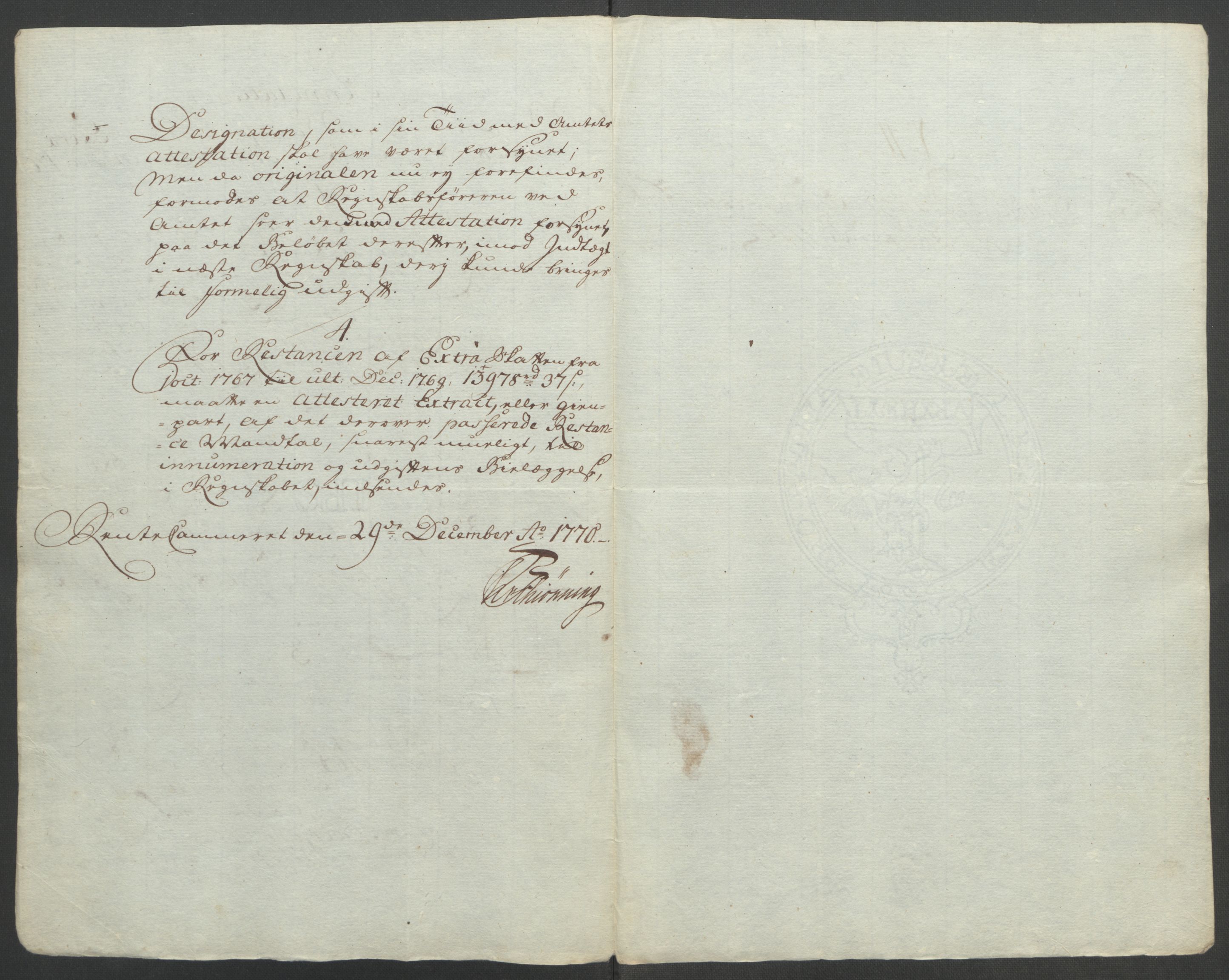 Rentekammeret inntil 1814, Reviderte regnskaper, Fogderegnskap, RA/EA-4092/R51/L3303: Ekstraskatten Nordhordland og Voss, 1762-1772, p. 423