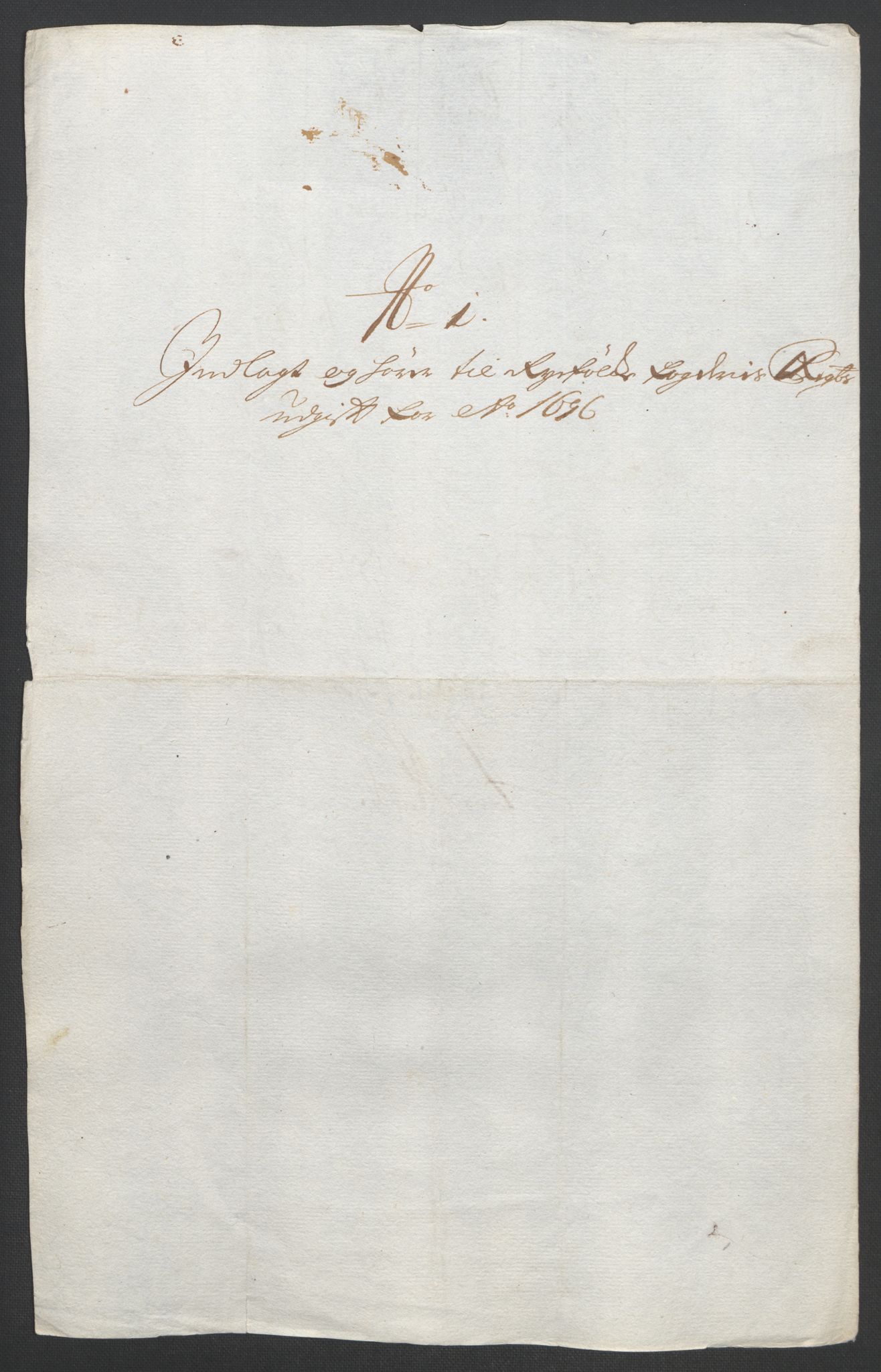 Rentekammeret inntil 1814, Reviderte regnskaper, Fogderegnskap, RA/EA-4092/R47/L2857: Fogderegnskap Ryfylke, 1694-1696, p. 278