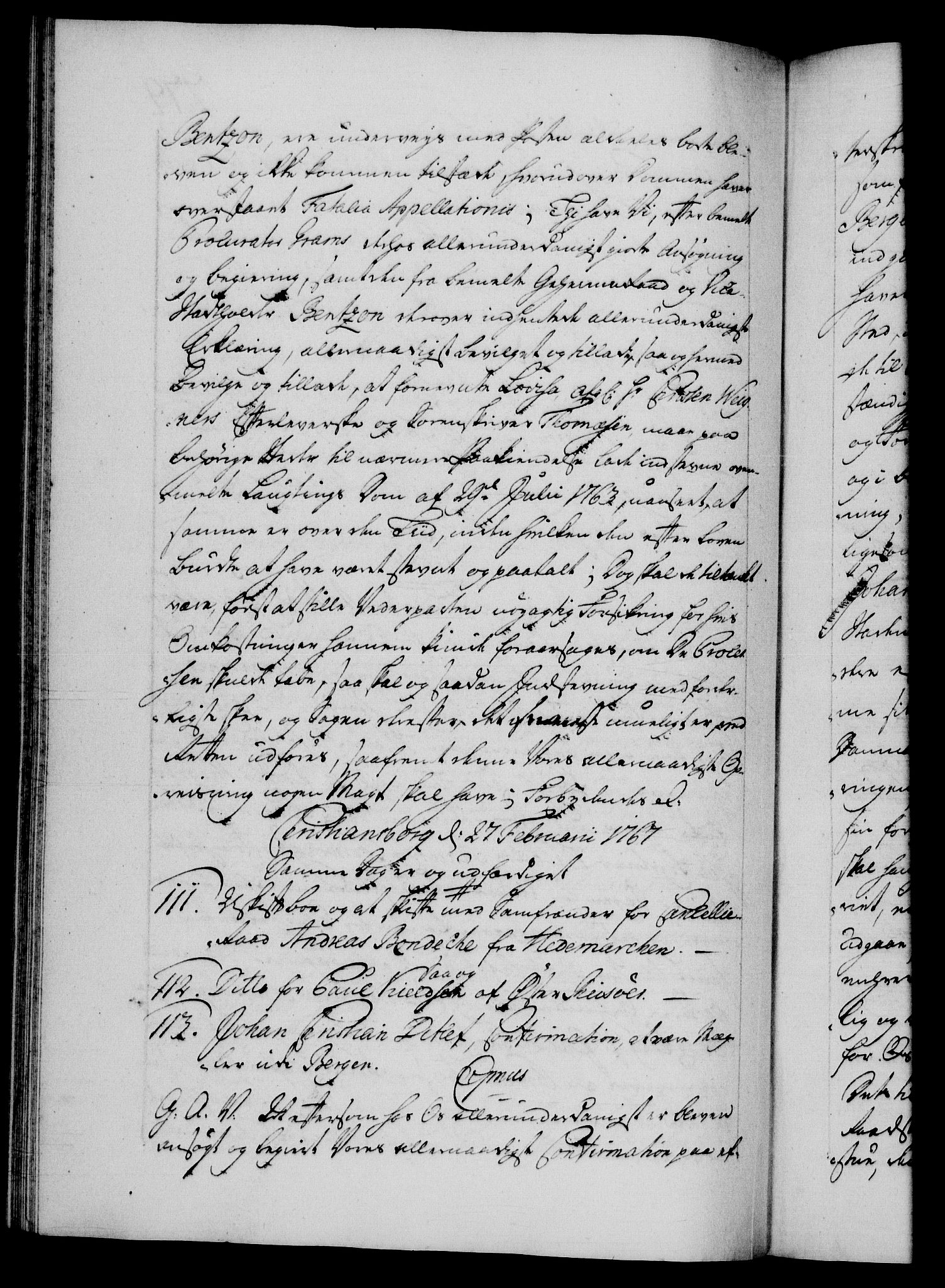 Danske Kanselli 1572-1799, AV/RA-EA-3023/F/Fc/Fca/Fcaa/L0043: Norske registre, 1766-1768, p. 279b