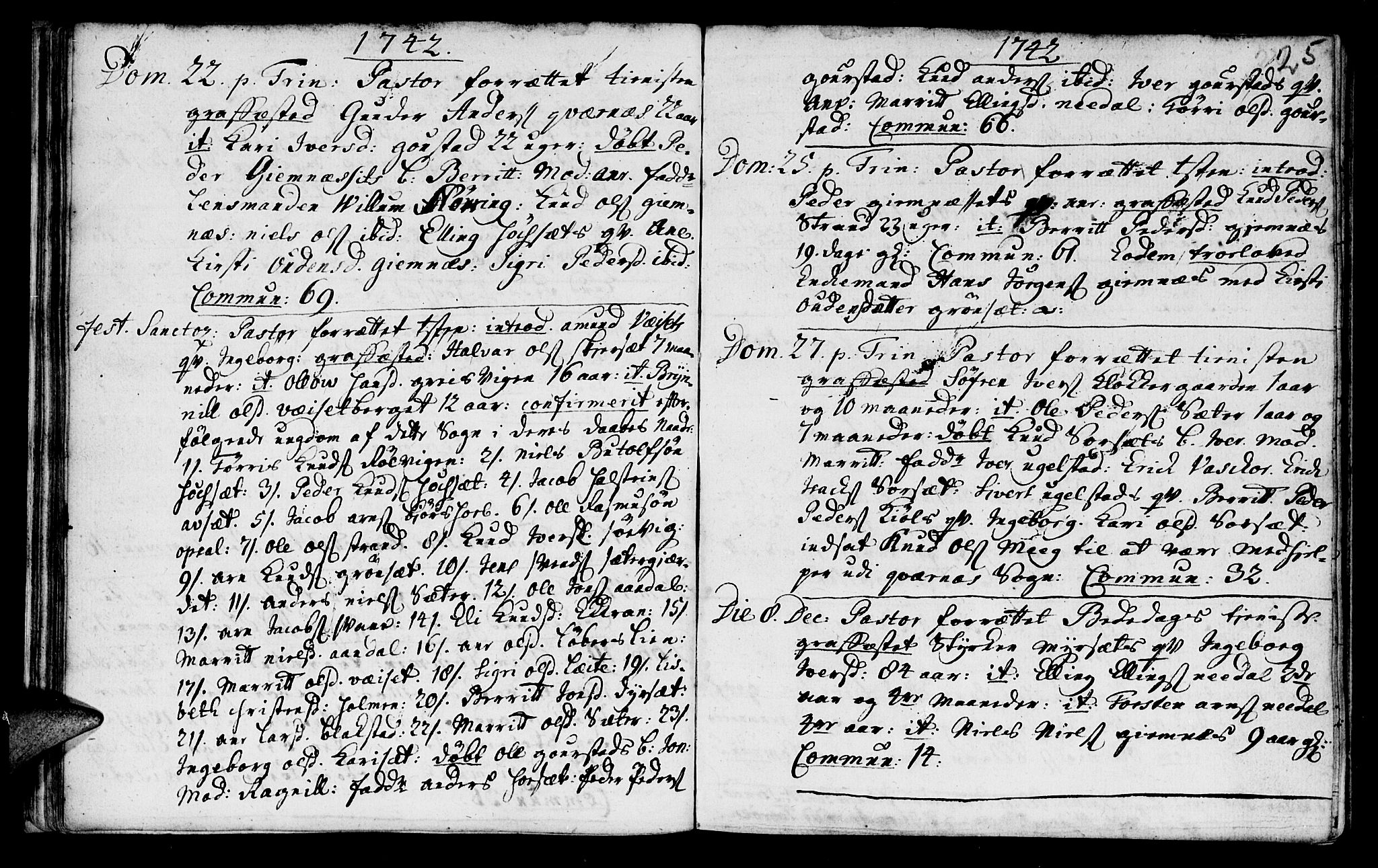 Ministerialprotokoller, klokkerbøker og fødselsregistre - Møre og Romsdal, SAT/A-1454/568/L0797: Parish register (official) no. 568A06, 1731-1760, p. 25