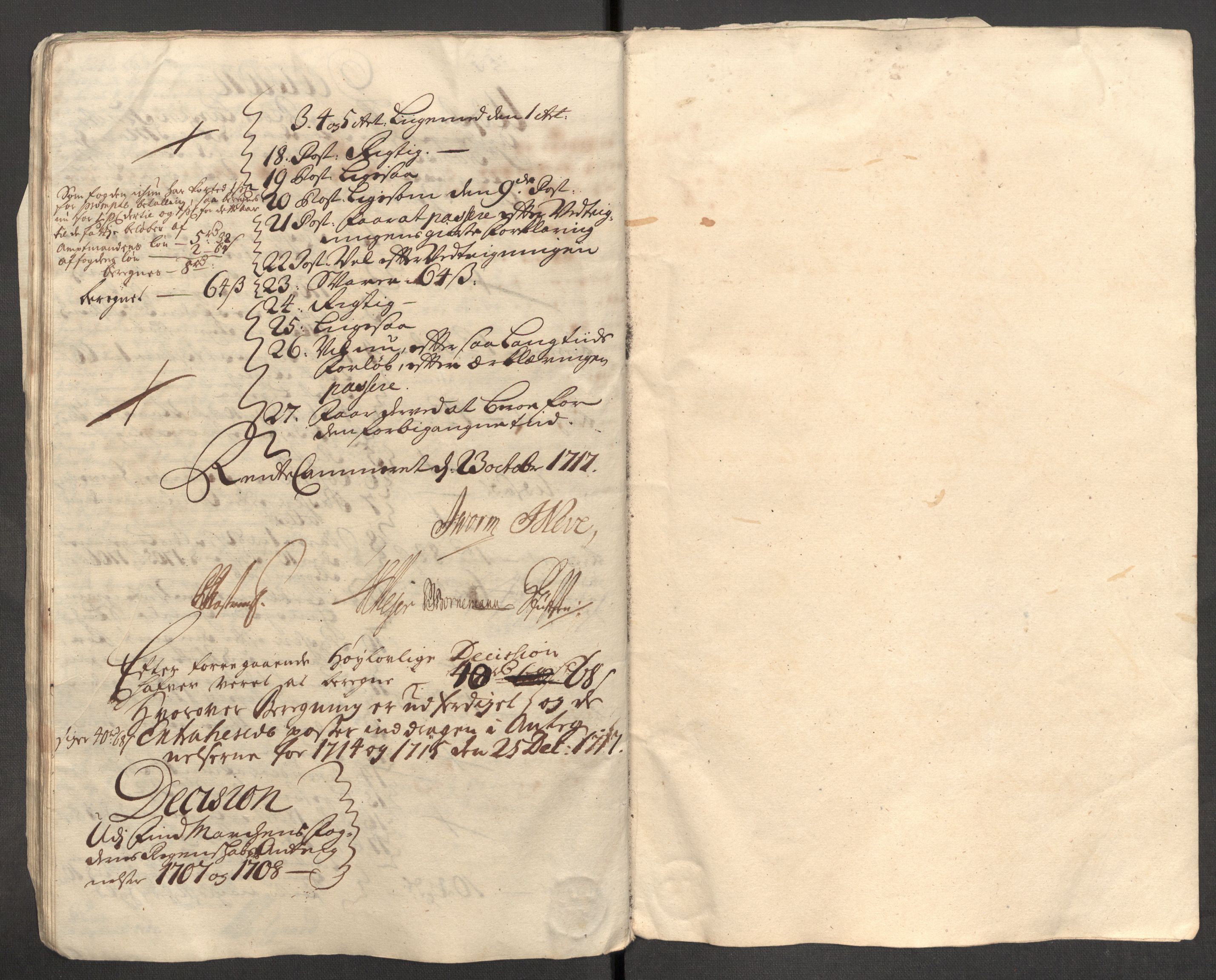 Rentekammeret inntil 1814, Reviderte regnskaper, Fogderegnskap, AV/RA-EA-4092/R69/L4854: Fogderegnskap Finnmark/Vardøhus, 1707-1708, p. 272