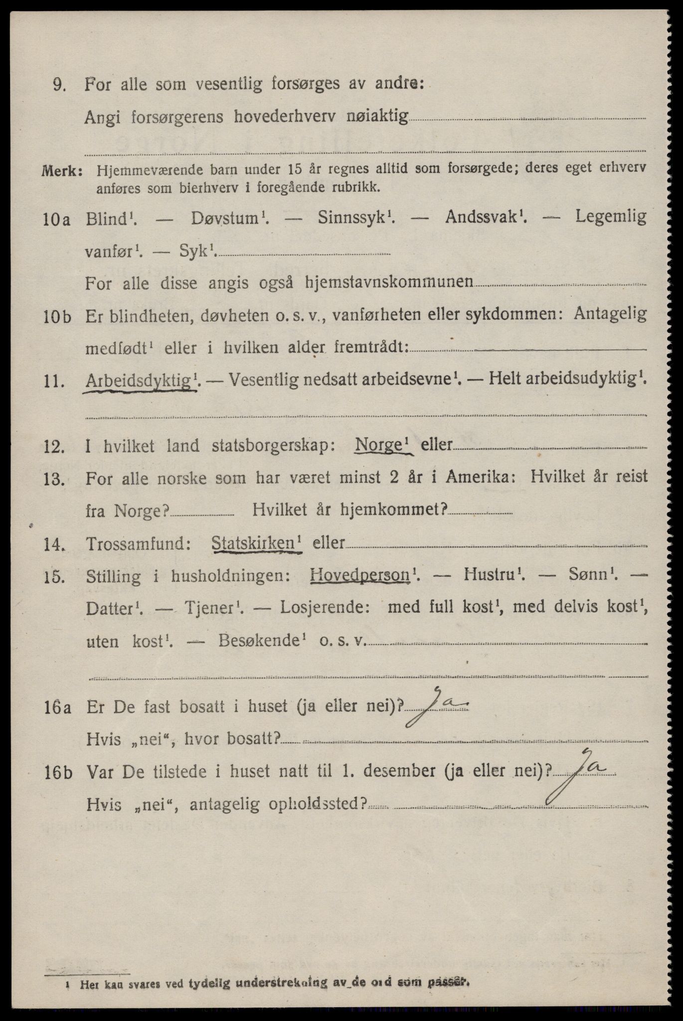 SAST, 1920 census for Hjelmeland, 1920, p. 1816