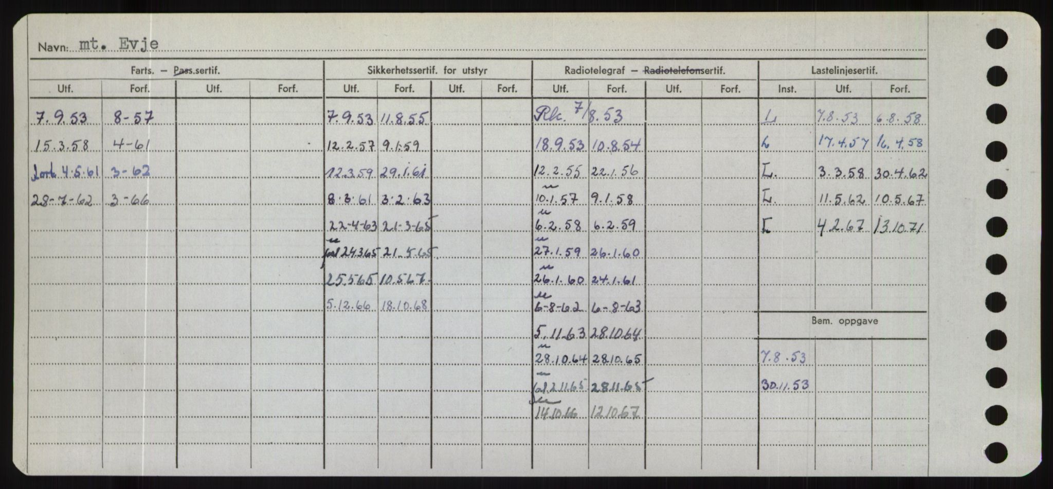 Sjøfartsdirektoratet med forløpere, Skipsmålingen, RA/S-1627/H/Hd/L0009: Fartøy, E, p. 624