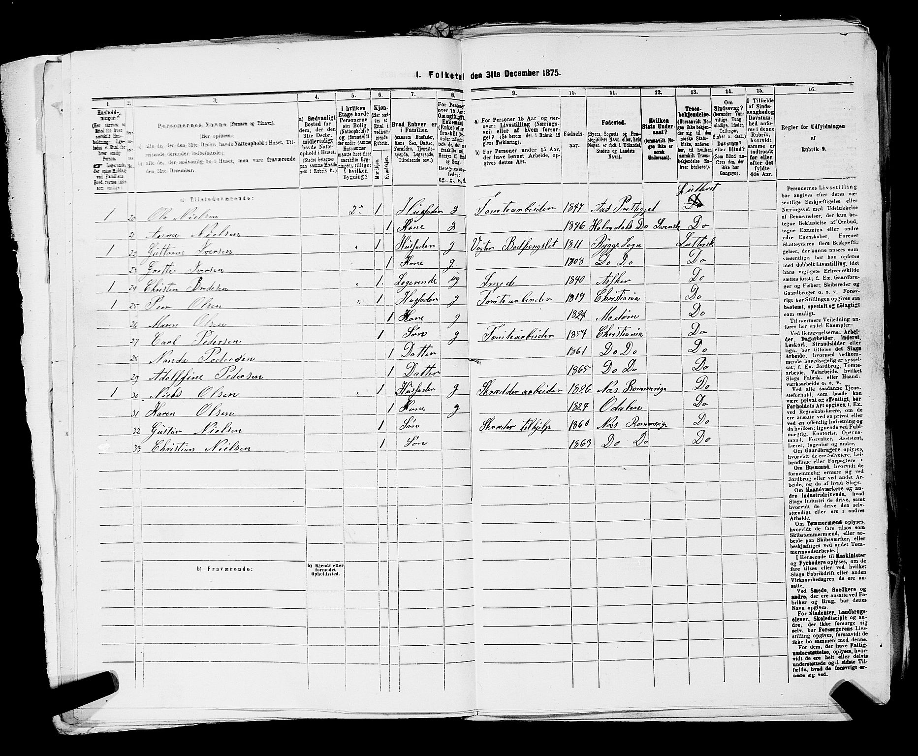 RA, 1875 census for 0301 Kristiania, 1875, p. 8862