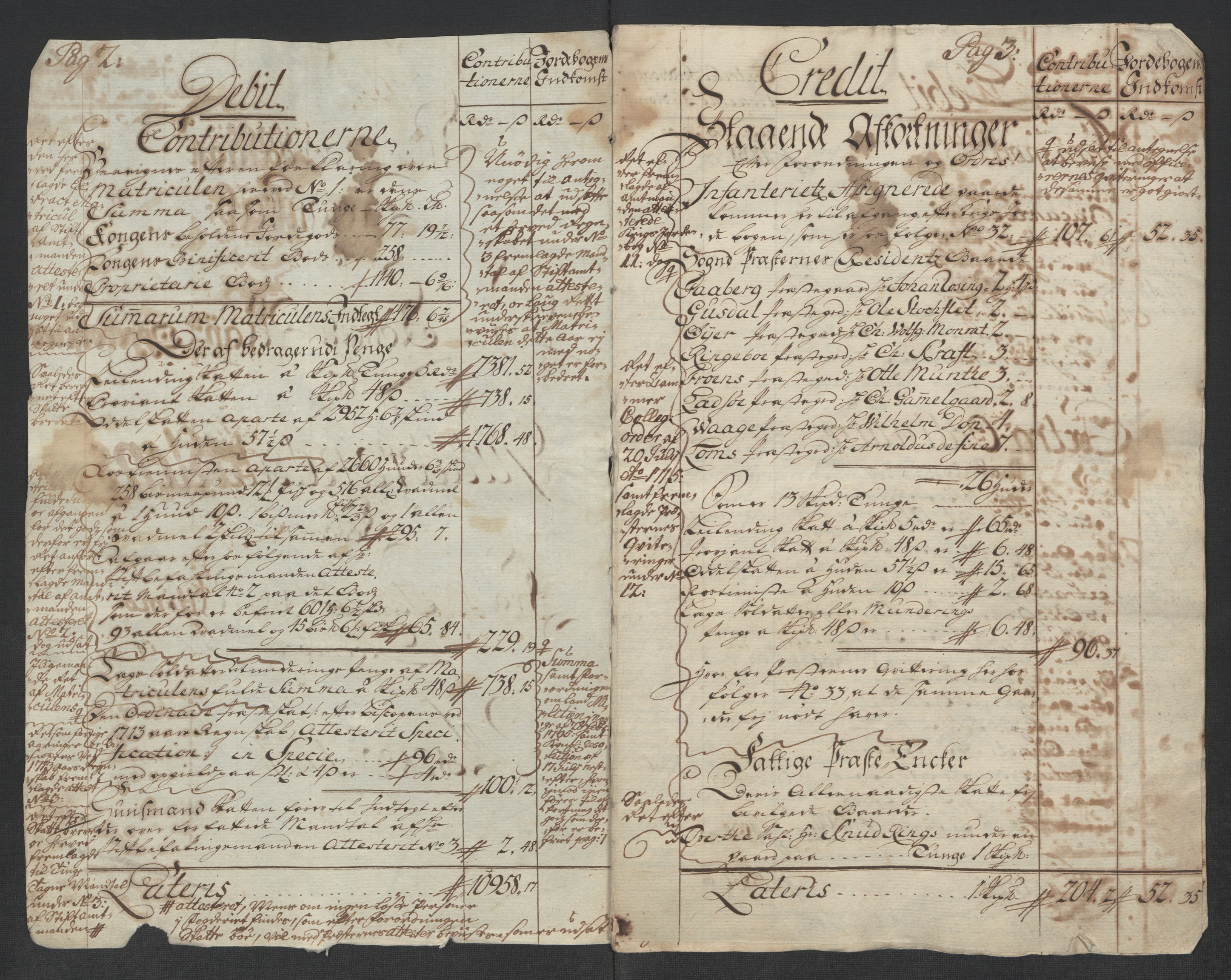 Rentekammeret inntil 1814, Reviderte regnskaper, Fogderegnskap, RA/EA-4092/R17/L1187: Fogderegnskap Gudbrandsdal, 1717, p. 5