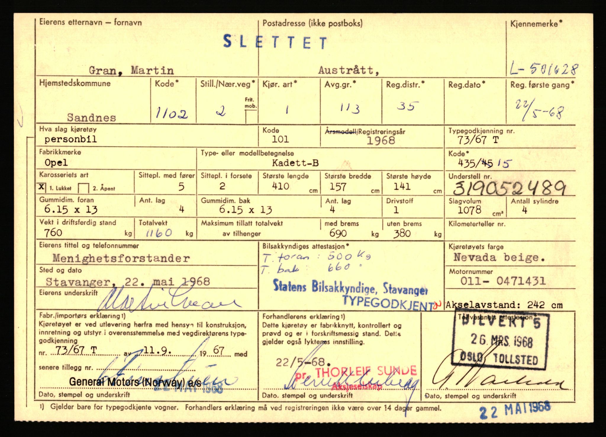 Stavanger trafikkstasjon, AV/SAST-A-101942/0/F/L0077: L-500000 - L-502999, 1930-1971, p. 1115