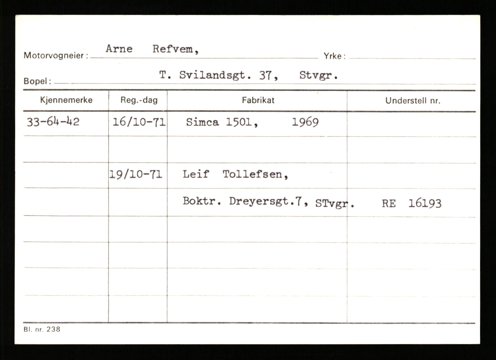 Stavanger trafikkstasjon, AV/SAST-A-101942/0/G/L0011: Registreringsnummer: 240000 - 363477, 1930-1971, p. 2623