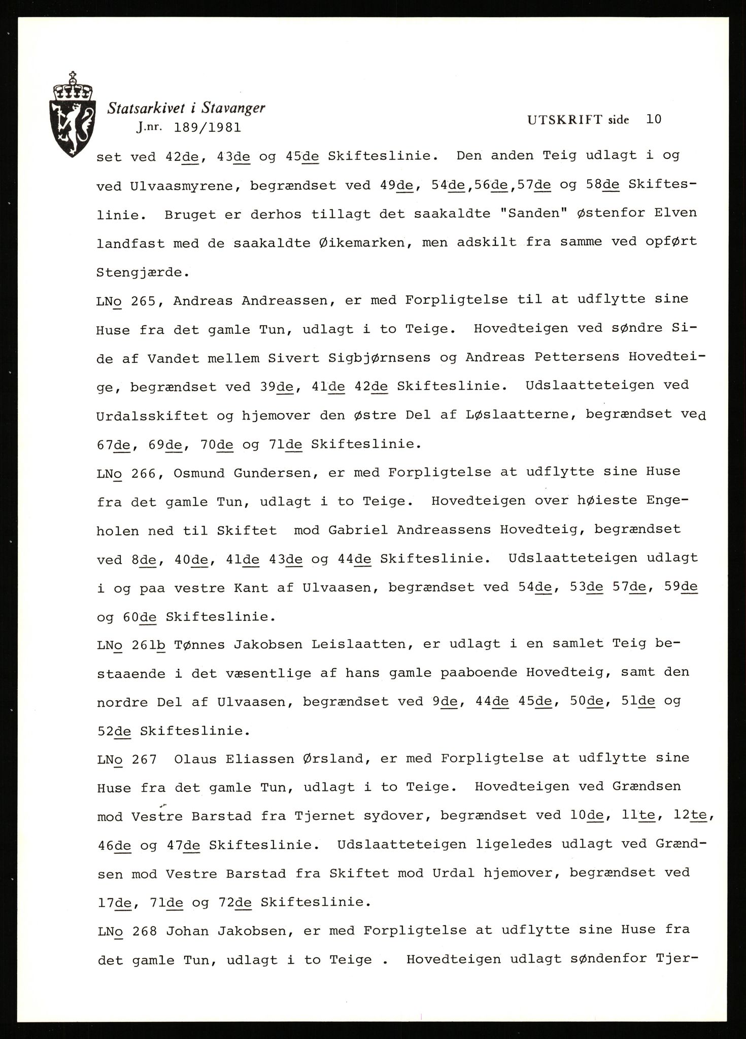 Statsarkivet i Stavanger, AV/SAST-A-101971/03/Y/Yj/L0006: Avskrifter sortert etter gårdsnavn: Bakke - Baustad, 1750-1930, p. 362