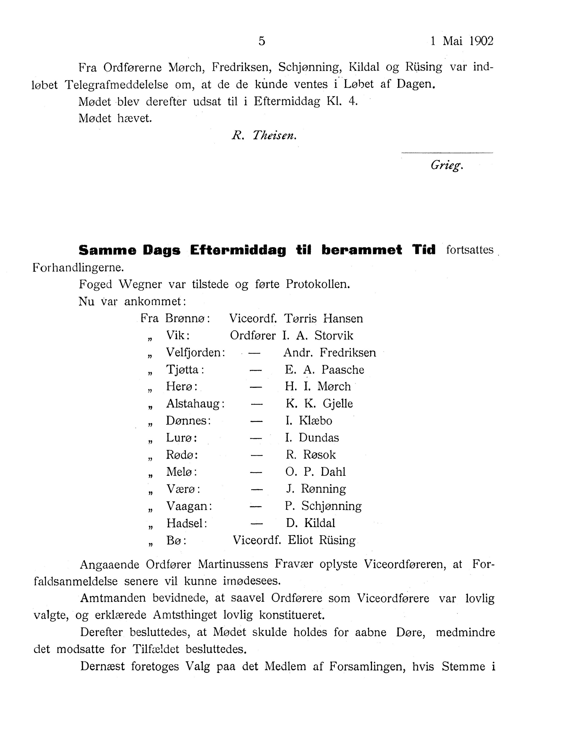 Nordland Fylkeskommune. Fylkestinget, AIN/NFK-17/176/A/Ac/L0025: Fylkestingsforhandlinger 1902, 1902