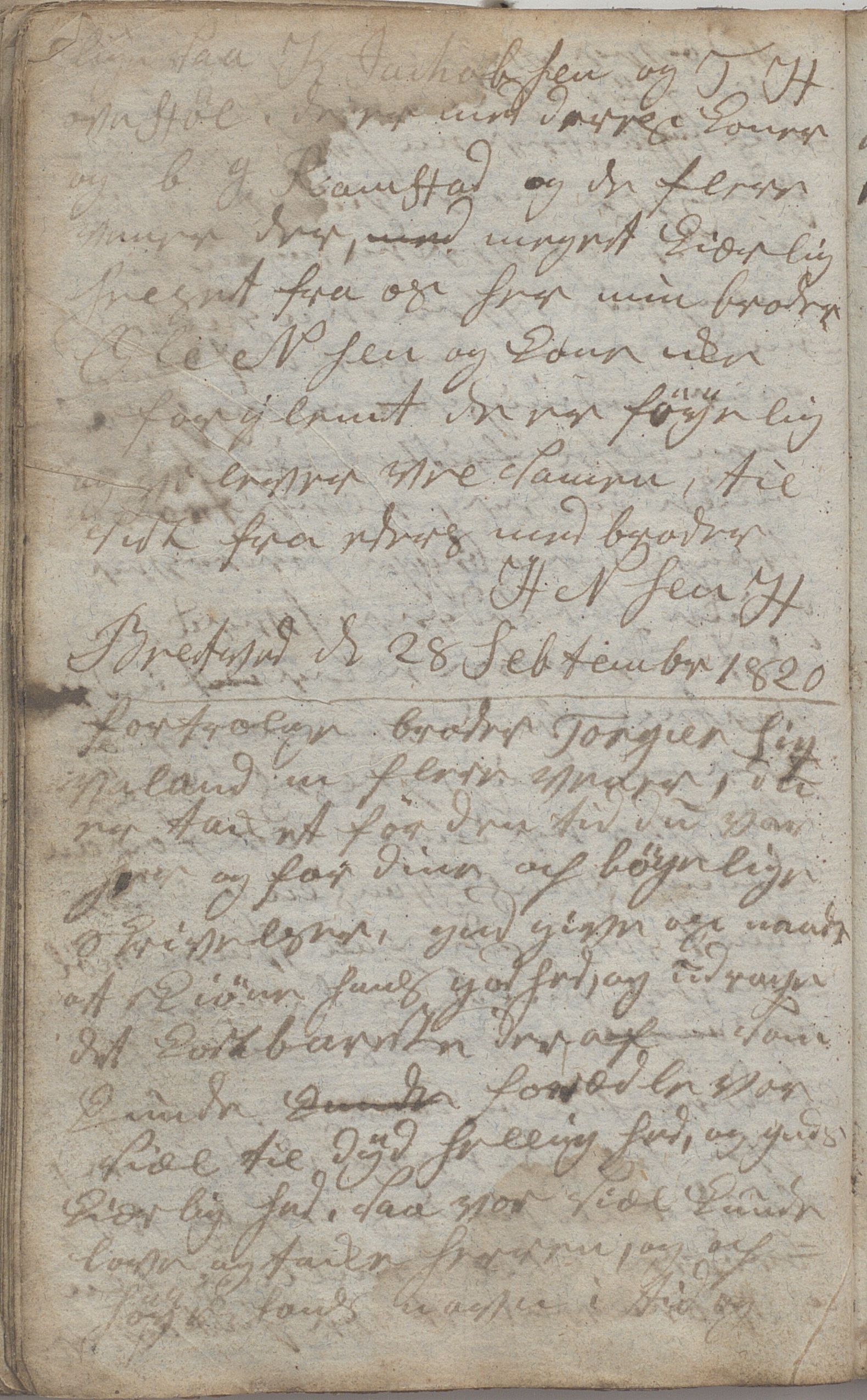 Heggtveitsamlingen, TMF/A-1007/H/L0048/0004: Brev, kopibøker. / "Schelbred I", 1787-1824