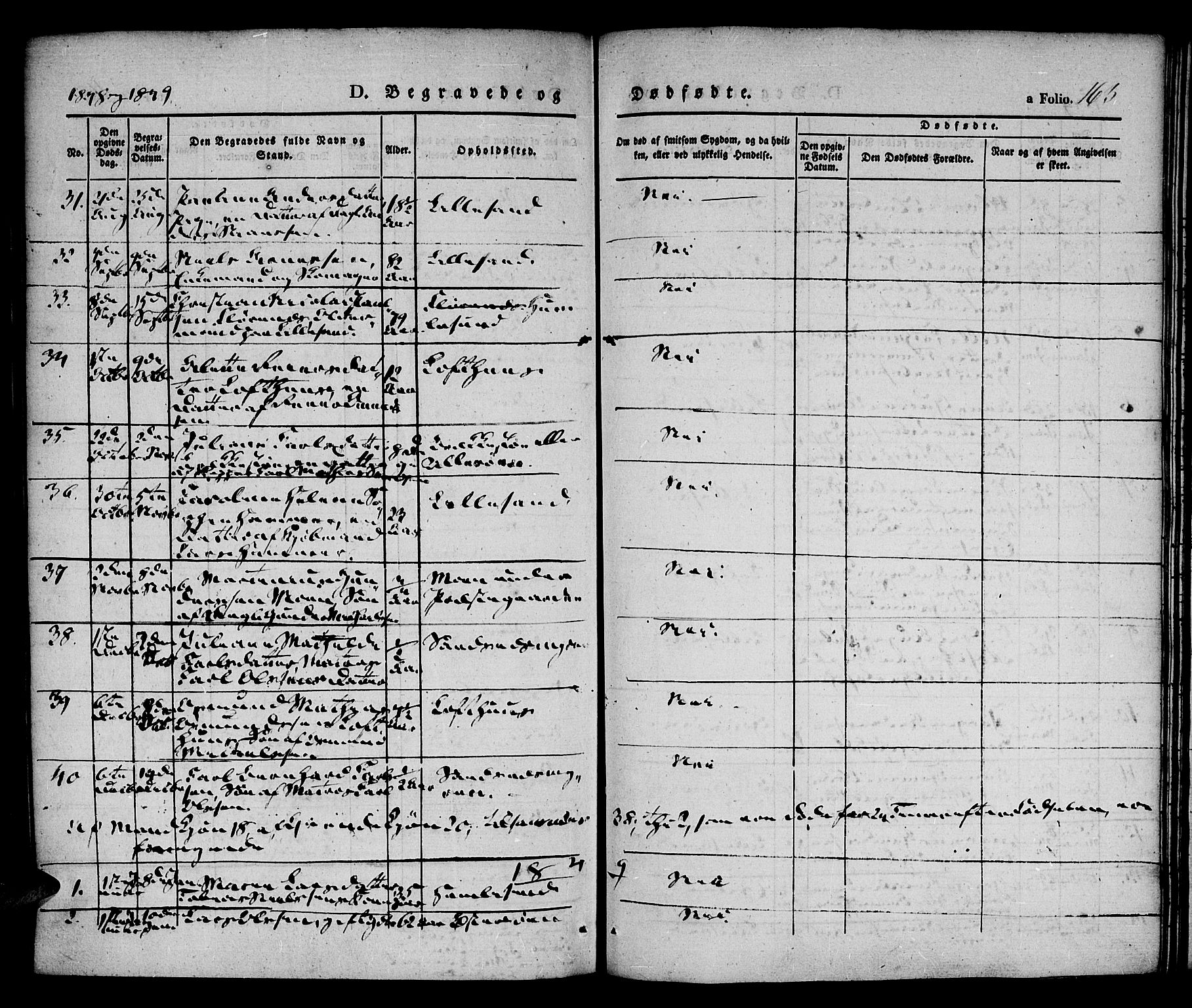 Vestre Moland sokneprestkontor, AV/SAK-1111-0046/F/Fa/Fab/L0005: Parish register (official) no. A 5, 1841-1849, p. 163